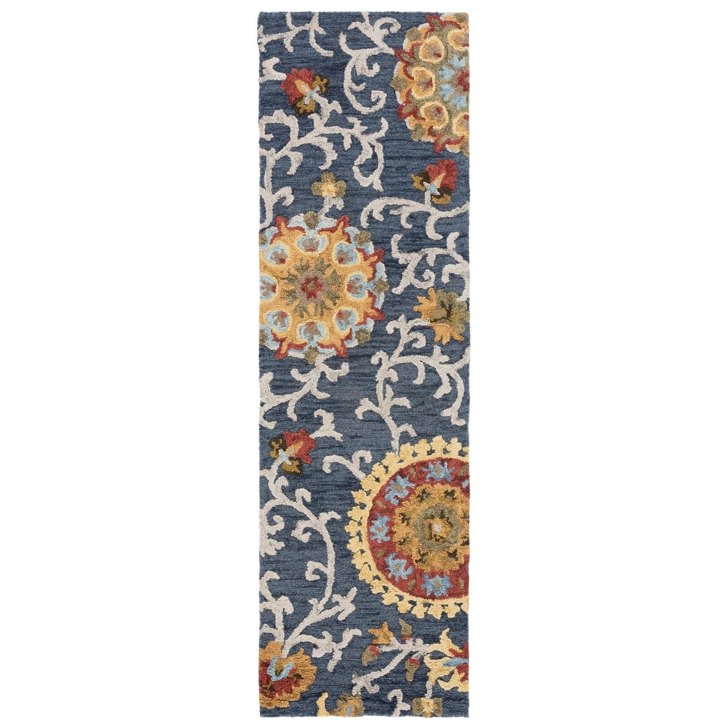 Tapis moderne en laine florale fait main SAFAVIEH Blossom Maaret