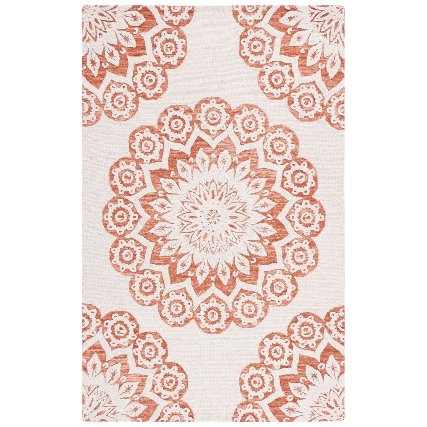 Tapis moderne en laine florale fait main SAFAVIEH Blossom Oriella