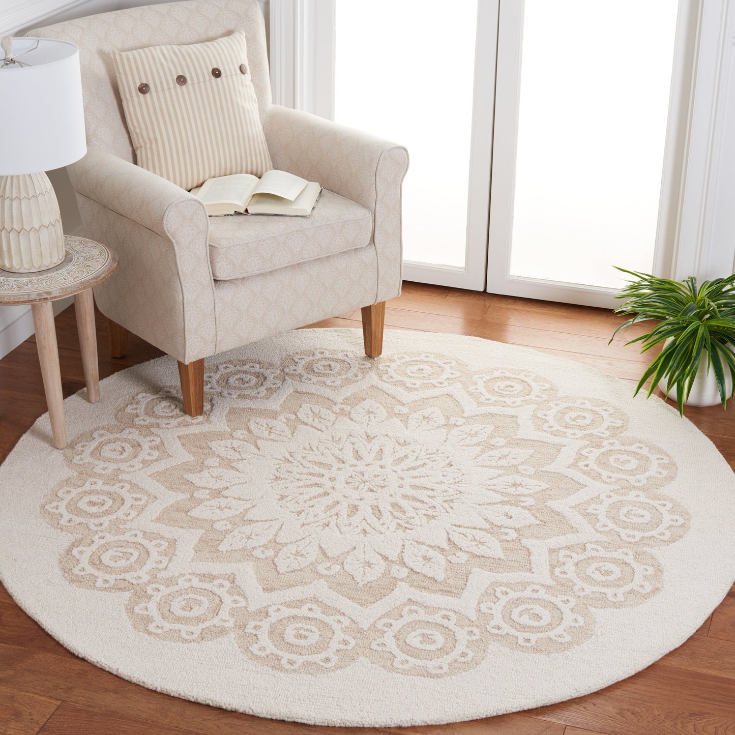 Tapis moderne en laine florale fait main SAFAVIEH Blossom Oriella