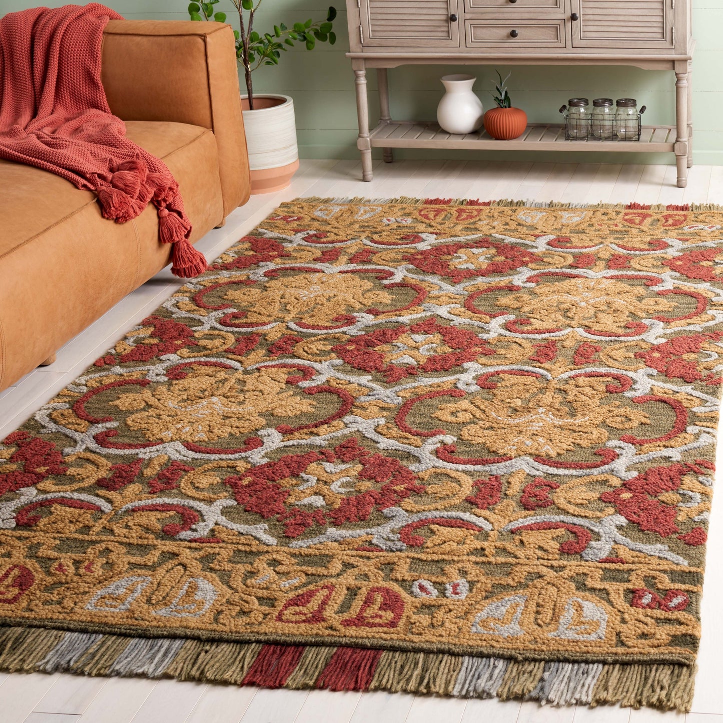 Tapis en laine floral SAFAVIEH fait main Blossom Porzia