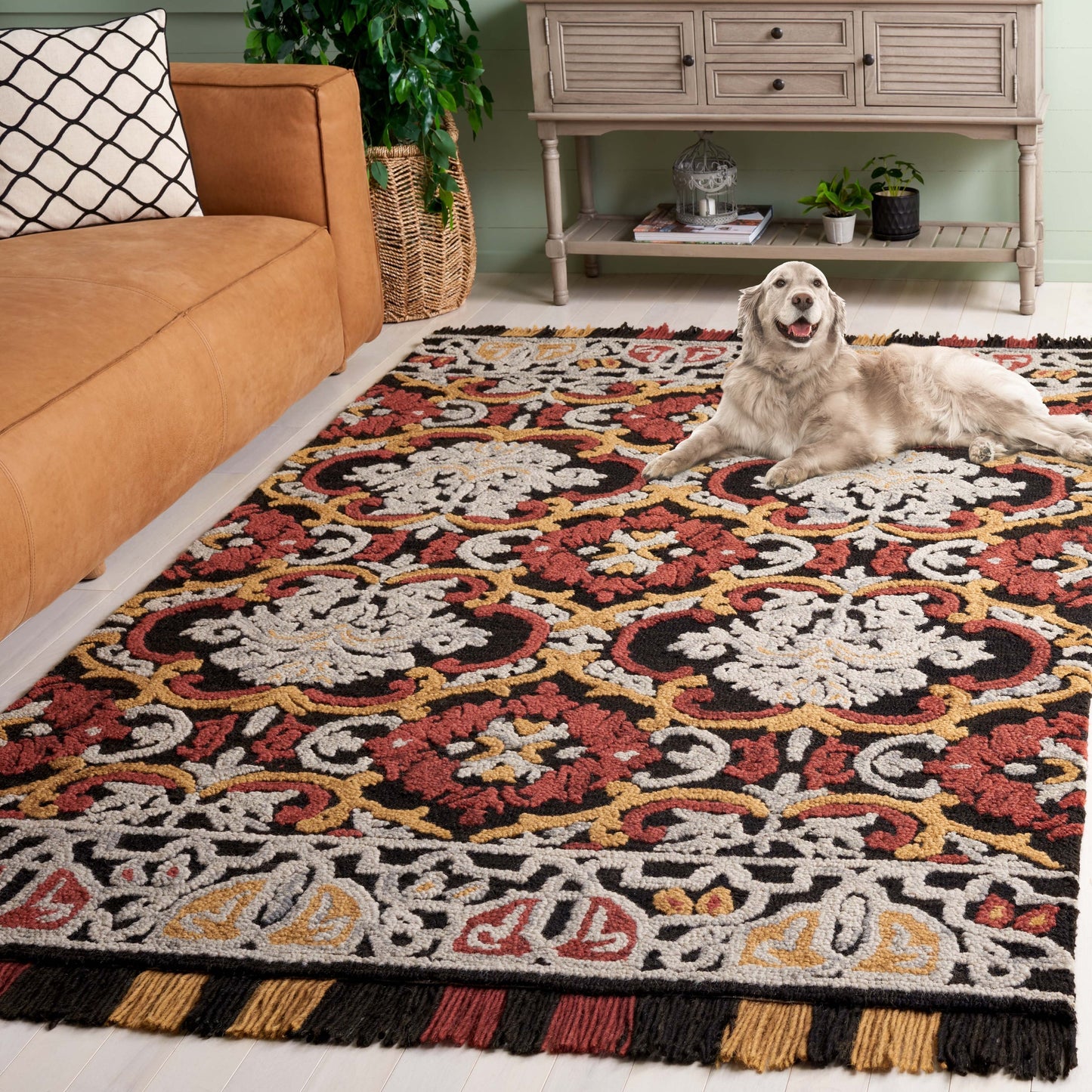Tapis en laine floral SAFAVIEH fait main Blossom Porzia
