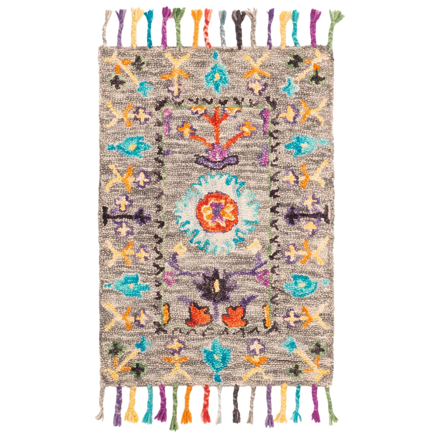 Tapis en laine floral moderne SAFAVIEH fait main Blossom Takuko