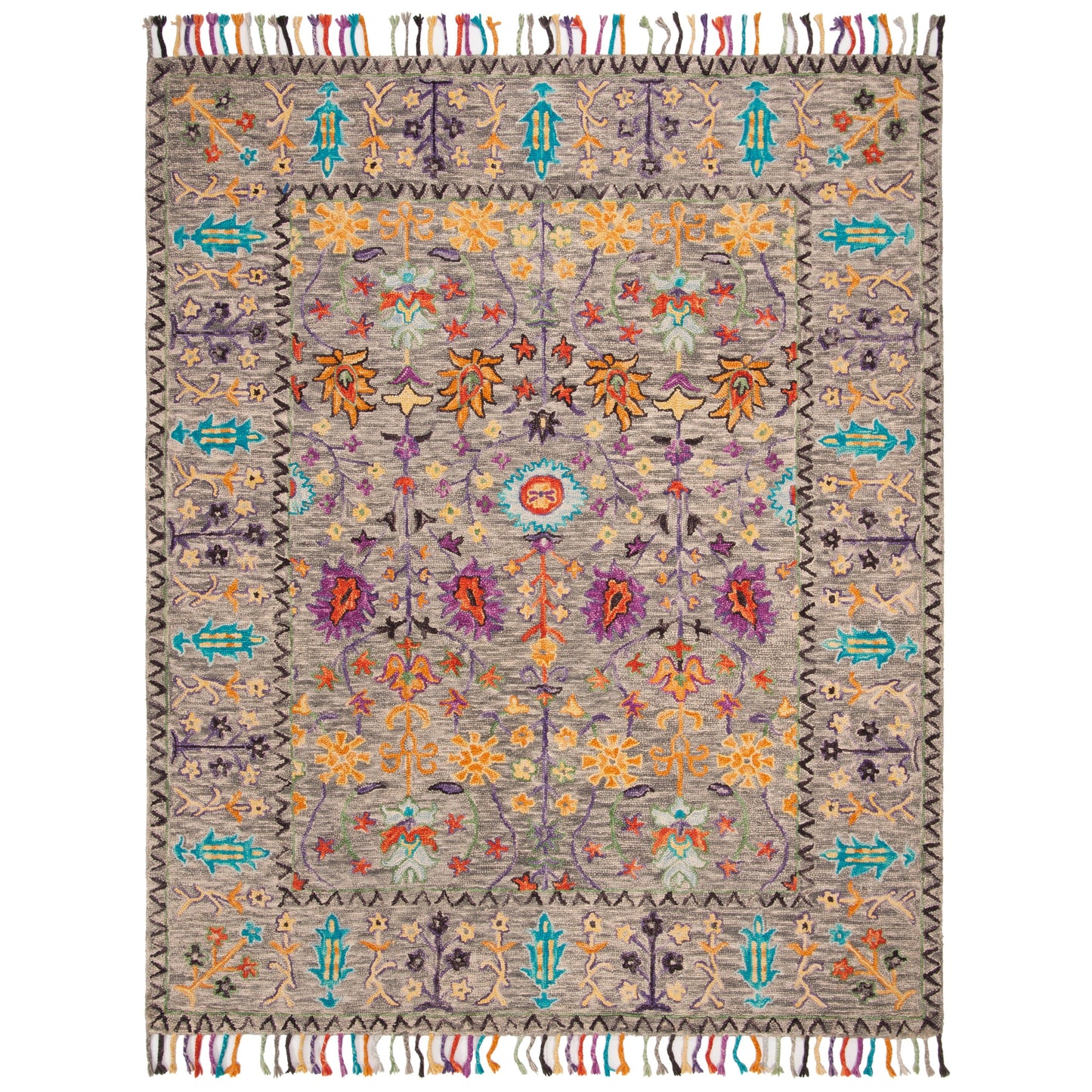 Tapis en laine floral moderne SAFAVIEH fait main Blossom Takuko