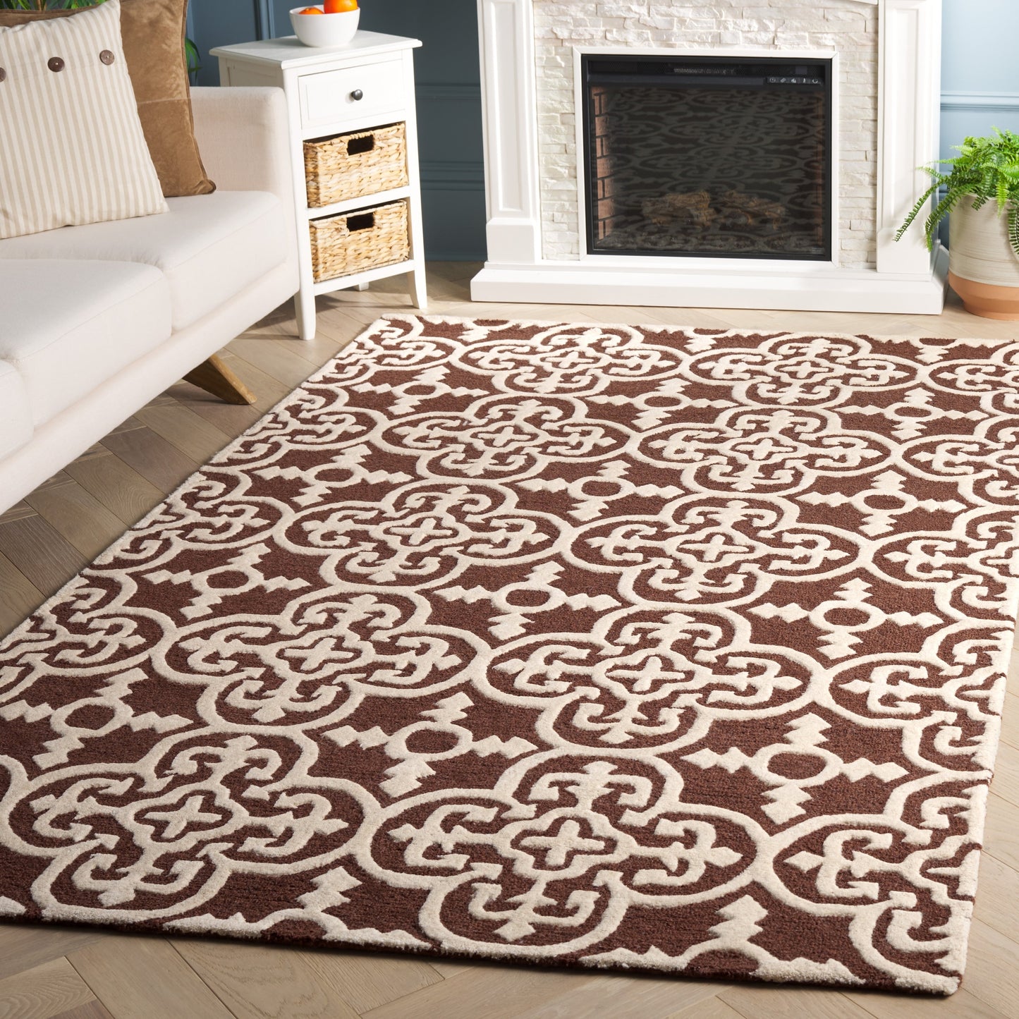 Tapis moderne en laine Shigemi Cambridge fait main SAFAVIEH