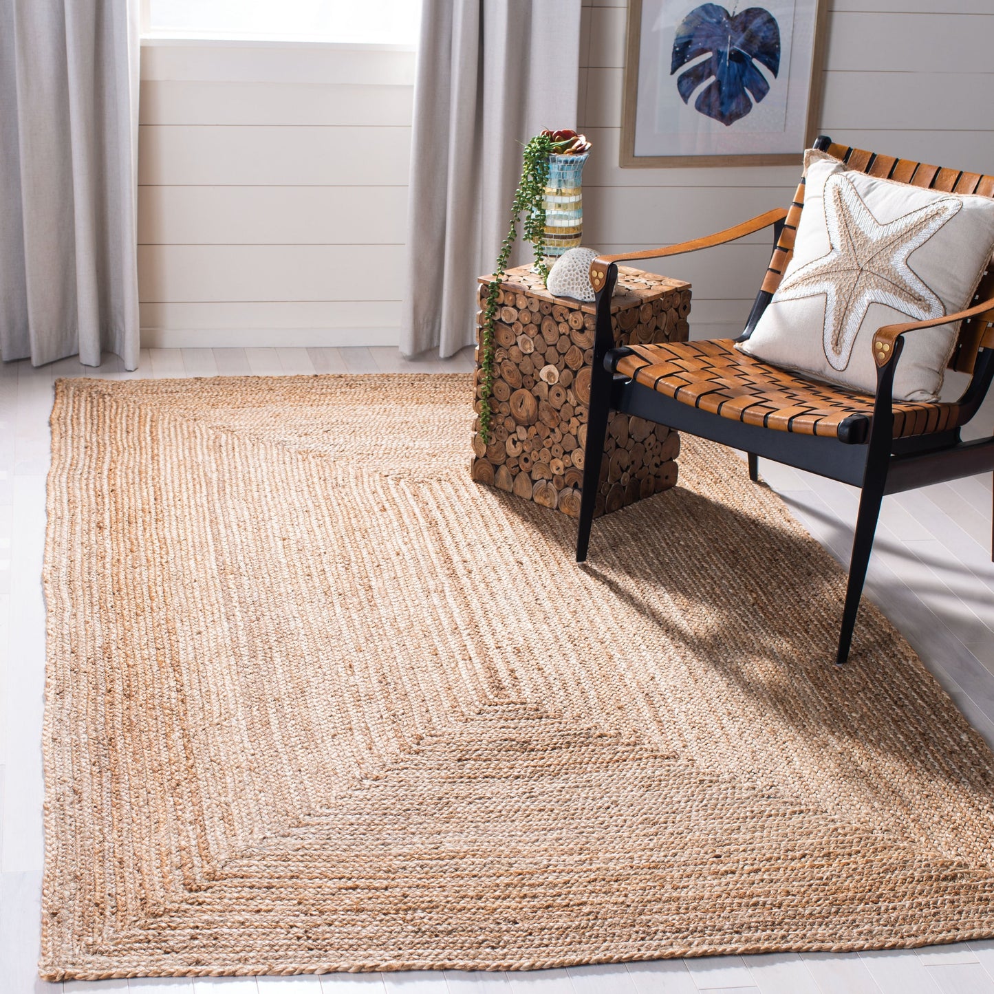 Tapis côtier en jute Pepa Cape Cod fait main SAFAVIEH