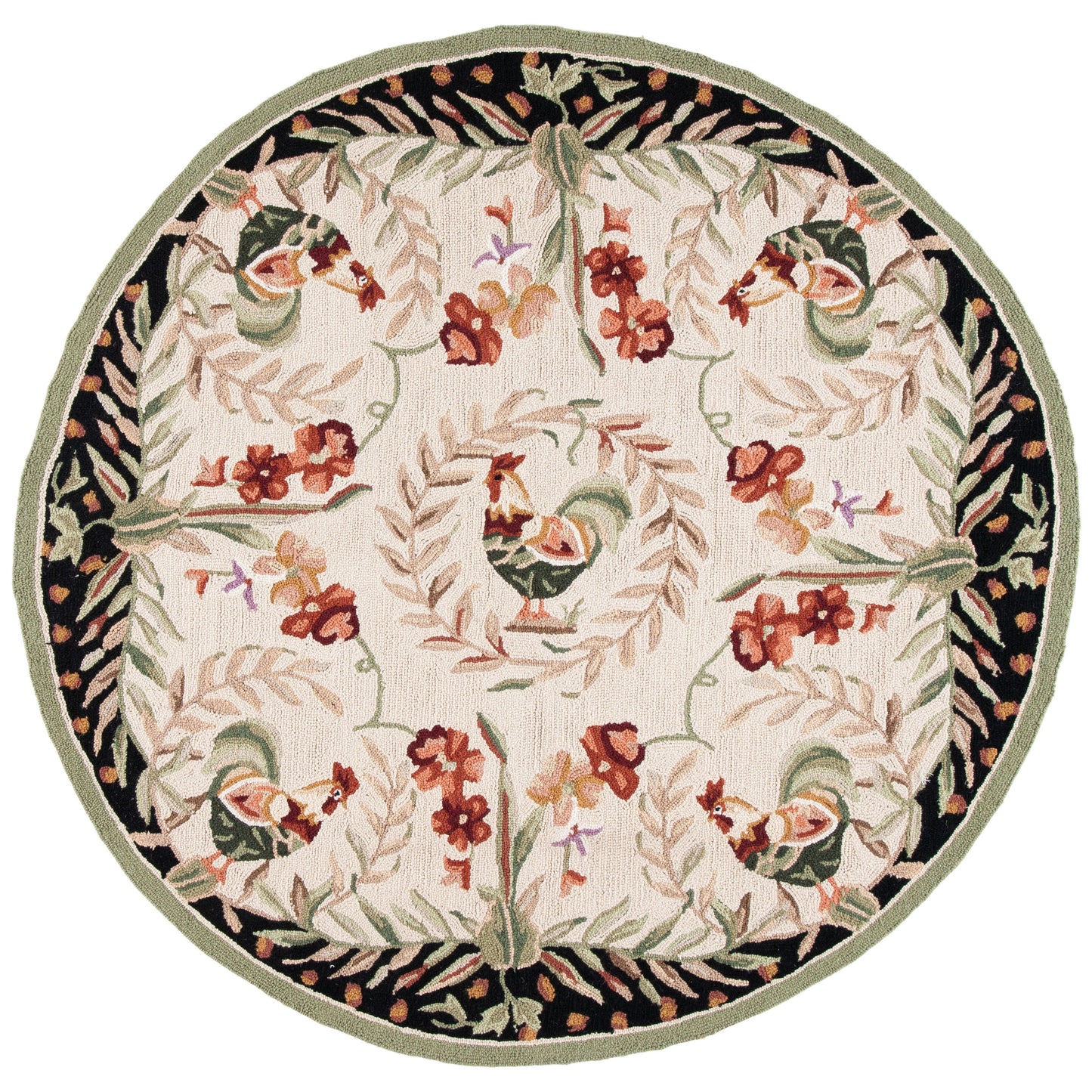 Tapis en laine fait main Chelsea Asmaa de style coq français SAFAVIEH