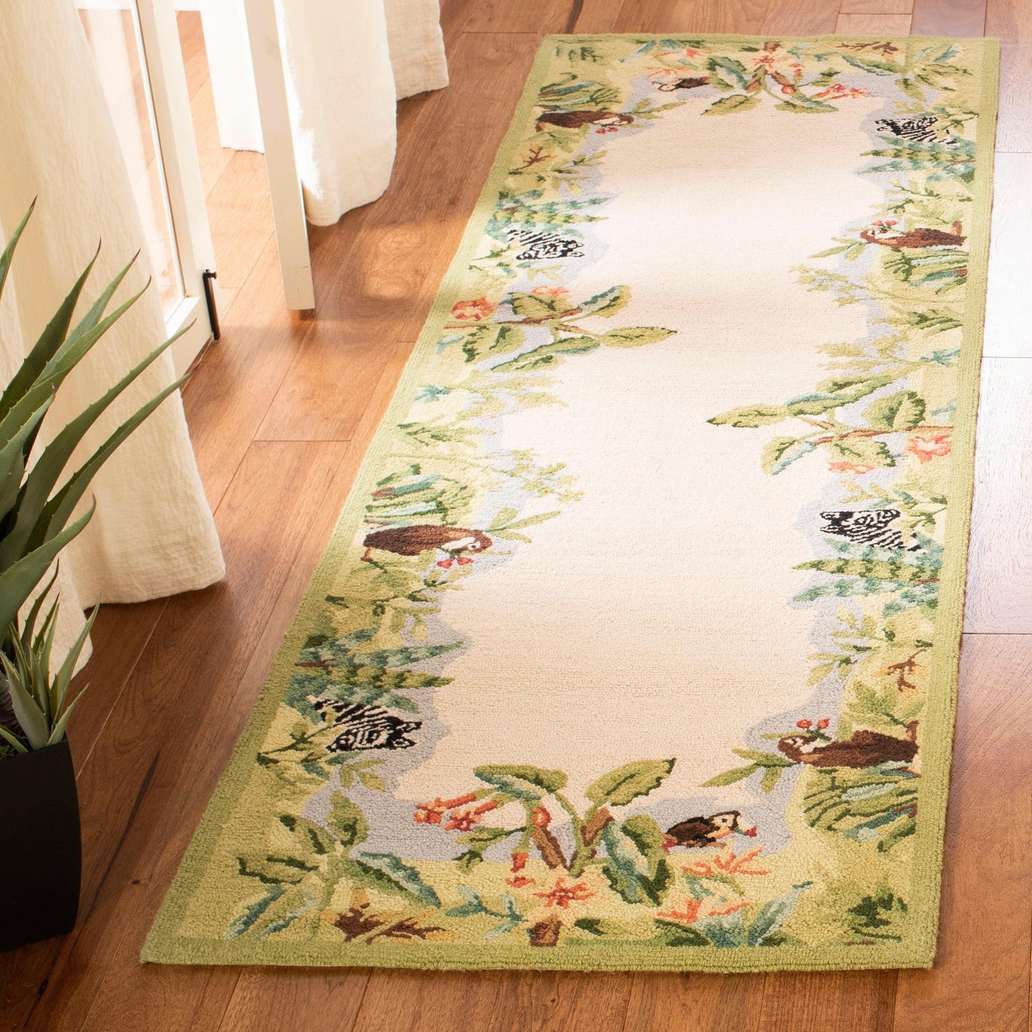 Tapis en laine fait main Chelsea Margrieta de style campagnard français SAFAVIEH