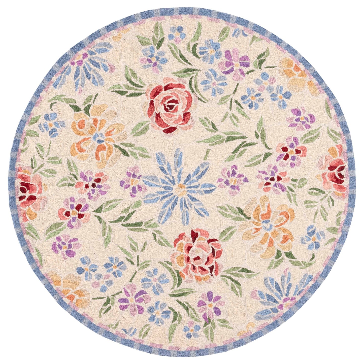 Tapis en laine floral Chelsea Sprig fait main SAFAVIEH