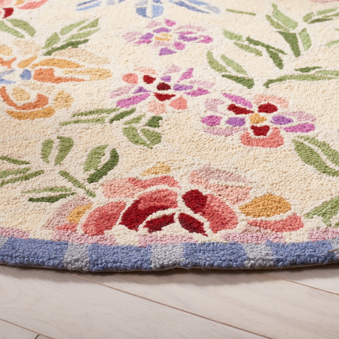 Tapis en laine floral Chelsea Sprig fait main SAFAVIEH