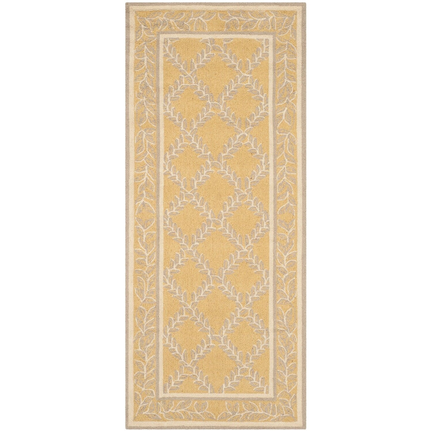 Tapis en laine fait main Chelsea Sunstripe Treillis de style campagnard français SAFAVIEH