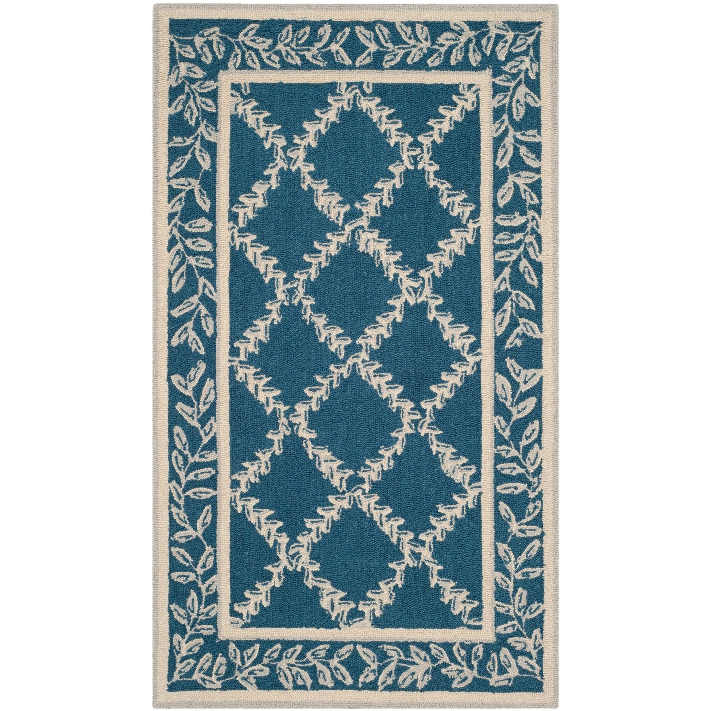 Tapis en laine fait main Chelsea Sunstripe Treillis de style campagnard français SAFAVIEH