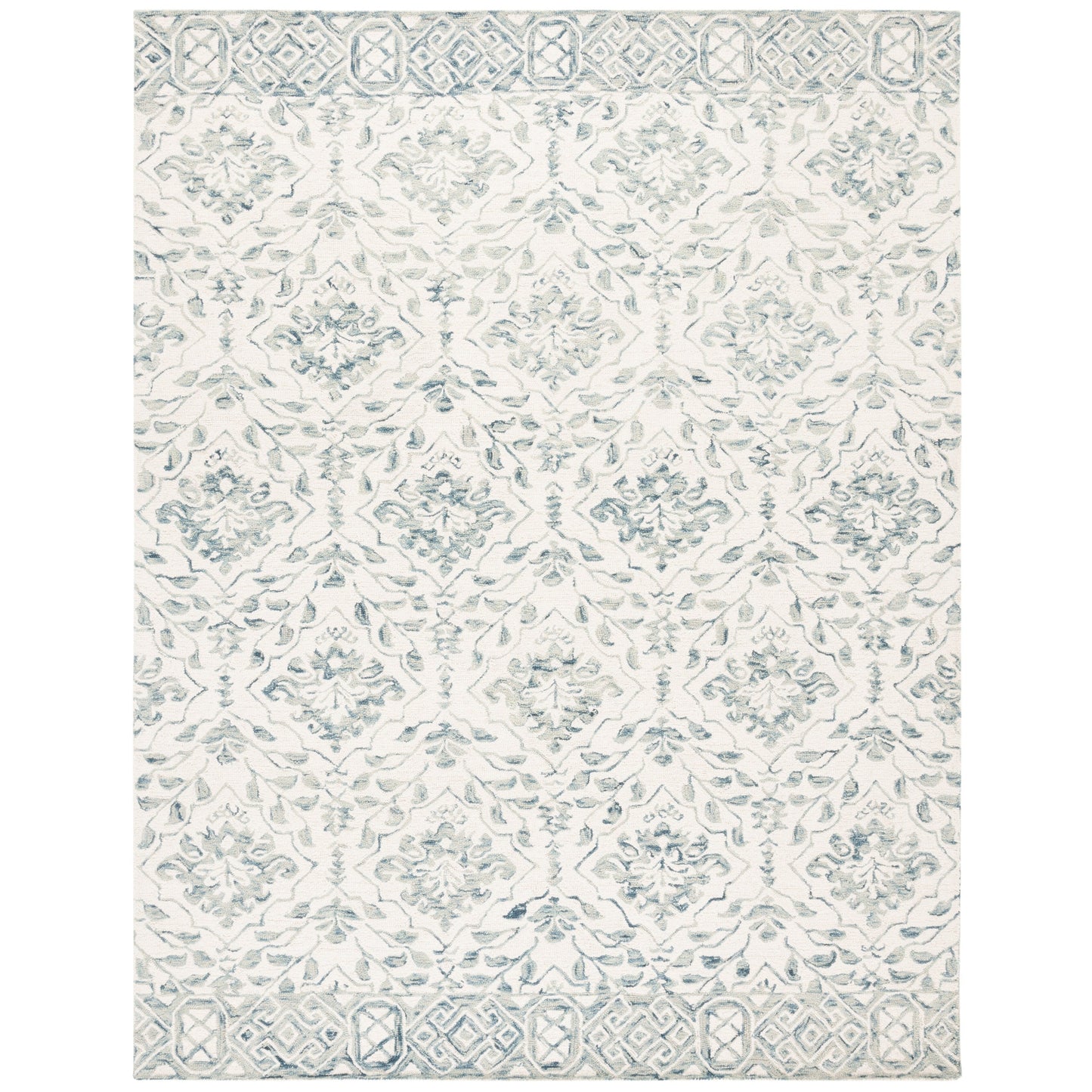 Tapis en laine florale Elvedina fait main SAFAVIEH, teint par immersion