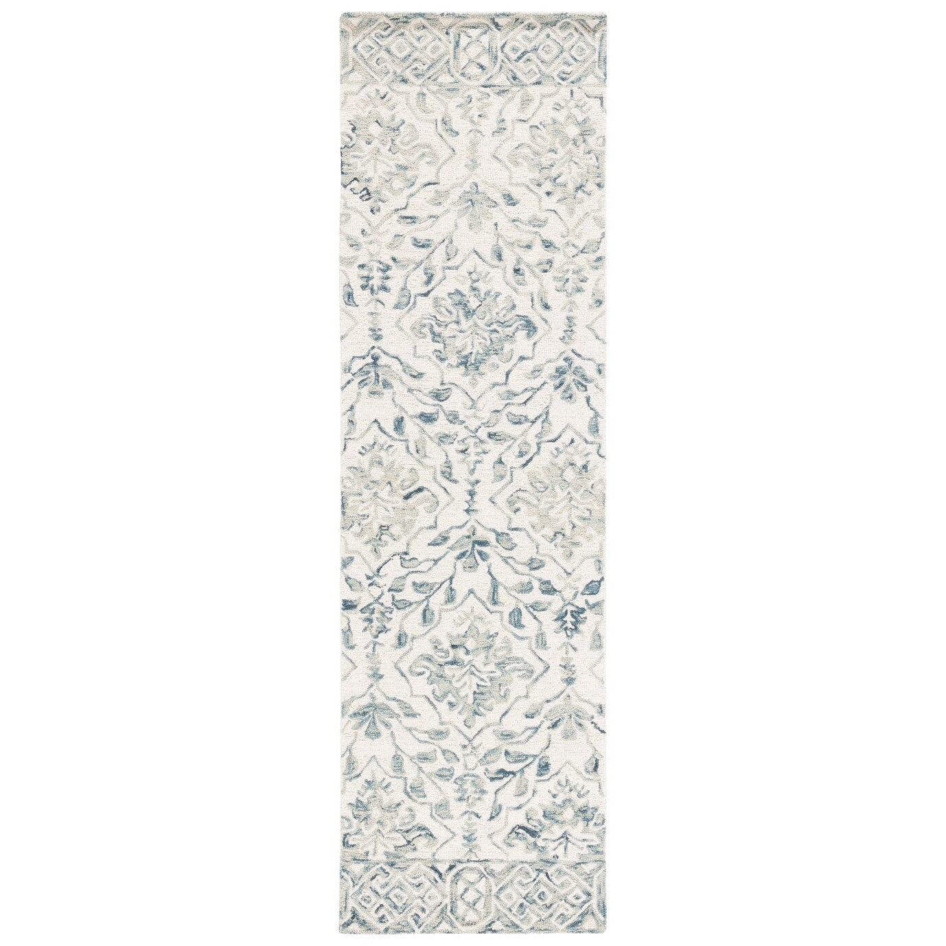 Tapis en laine florale Elvedina fait main SAFAVIEH, teint par immersion