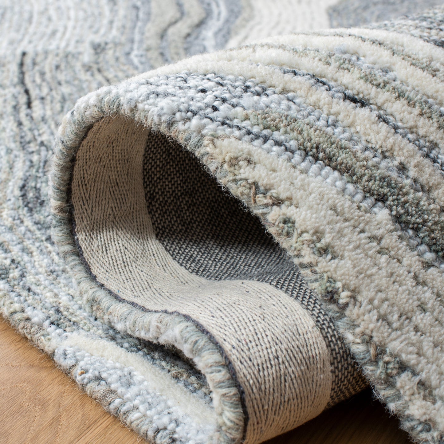 Tapis en laine abstrait moderne Klari de Fifth Avenue fait main SAFAVIEH