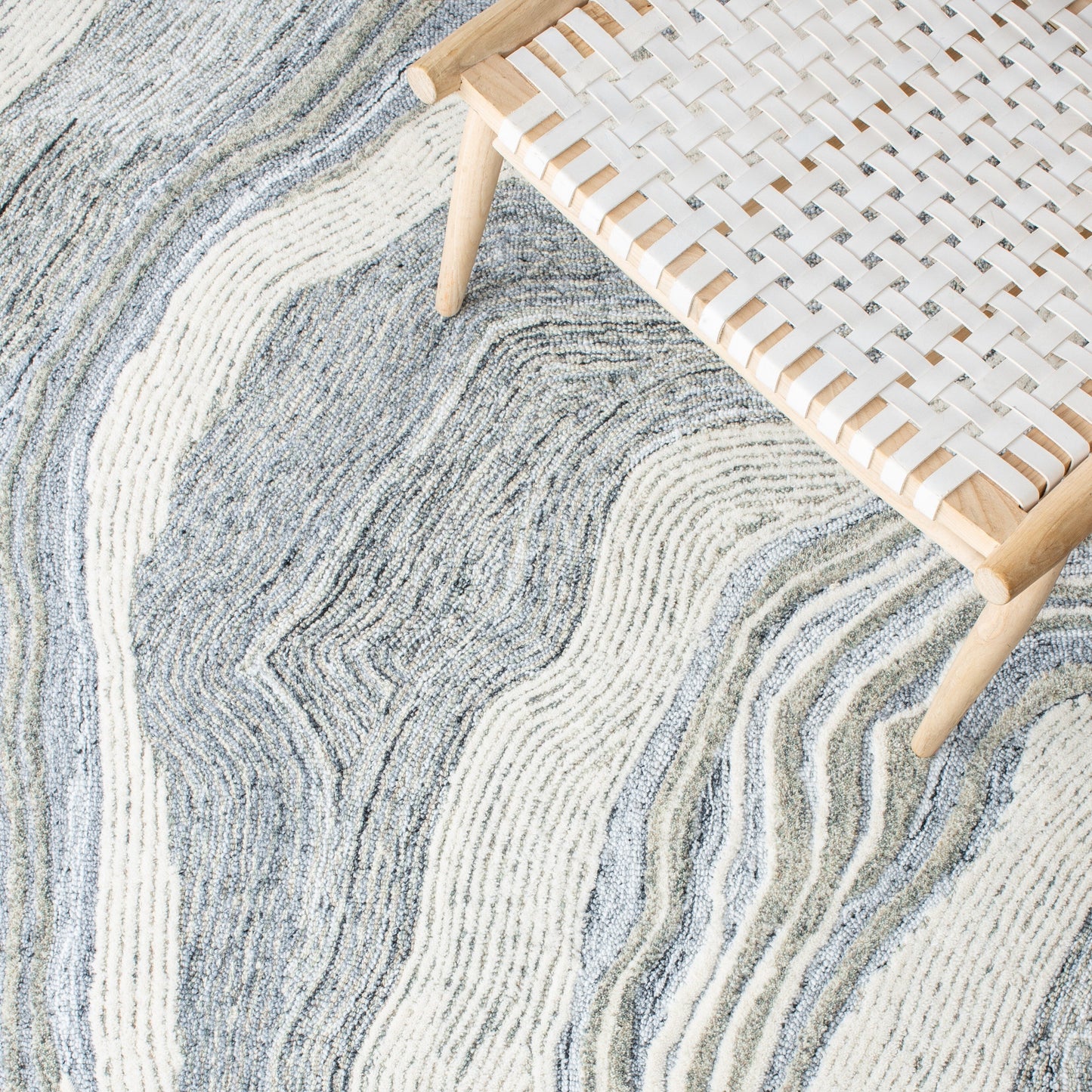 Tapis en laine abstrait moderne Klari de Fifth Avenue fait main SAFAVIEH