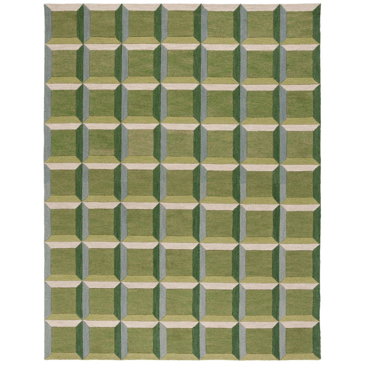 Tapis en laine fait main SAFAVIEH Genre Hikariko, style moderne du milieu du siècle