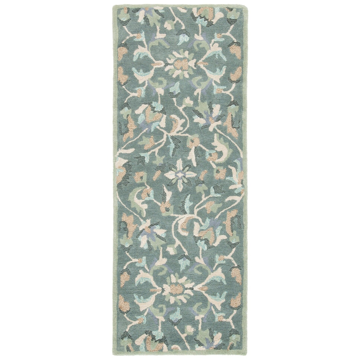 Tapis en laine floral fait main SAFAVIEH Jardin Aase Country