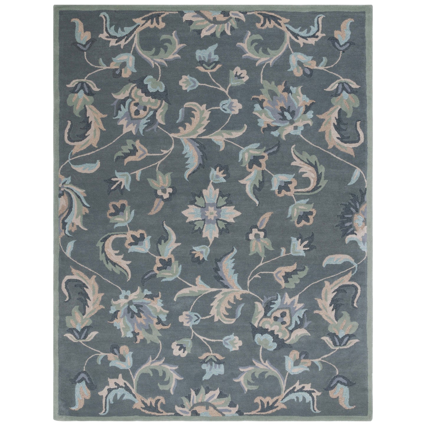 Tapis en laine floral fait main SAFAVIEH Jardin Aase Country