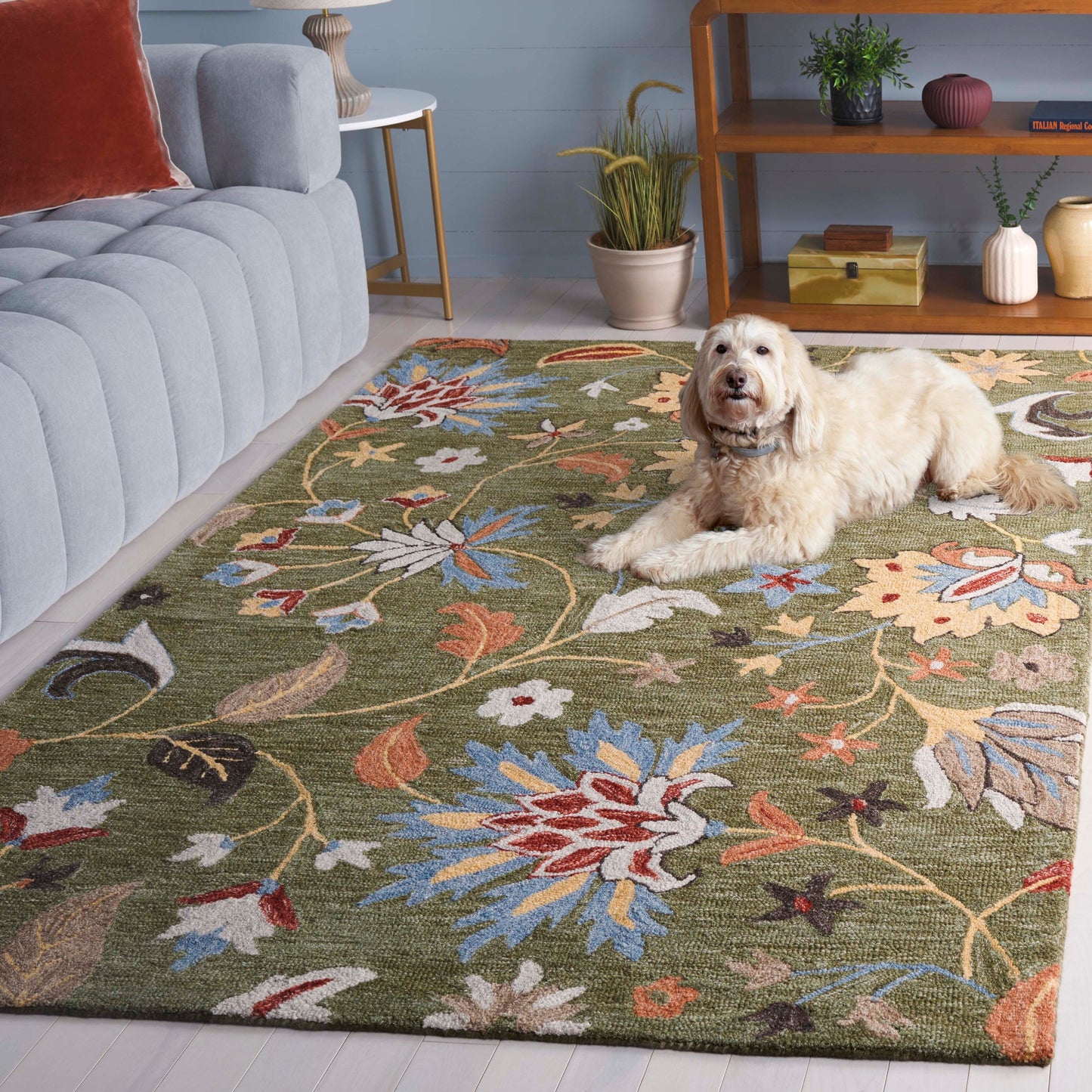 Tapis en laine fait main SAFAVIEH Jardin Asya Country