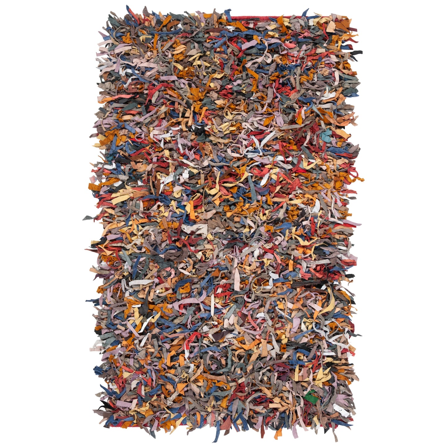 Tapis décoratif moderne en cuir fait main SAFAVIEH Shag Doinita