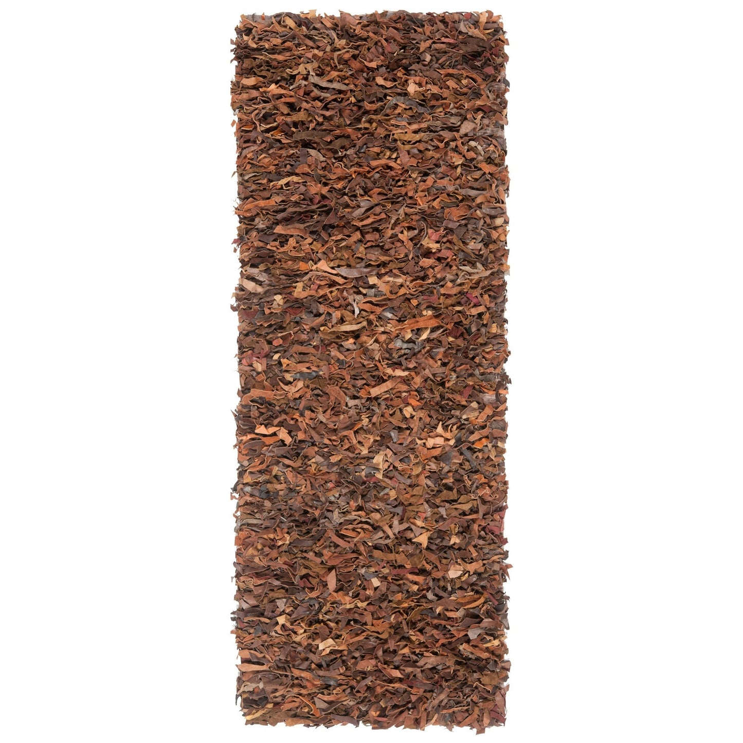 Tapis décoratif moderne en cuir fait main SAFAVIEH Shag Doinita