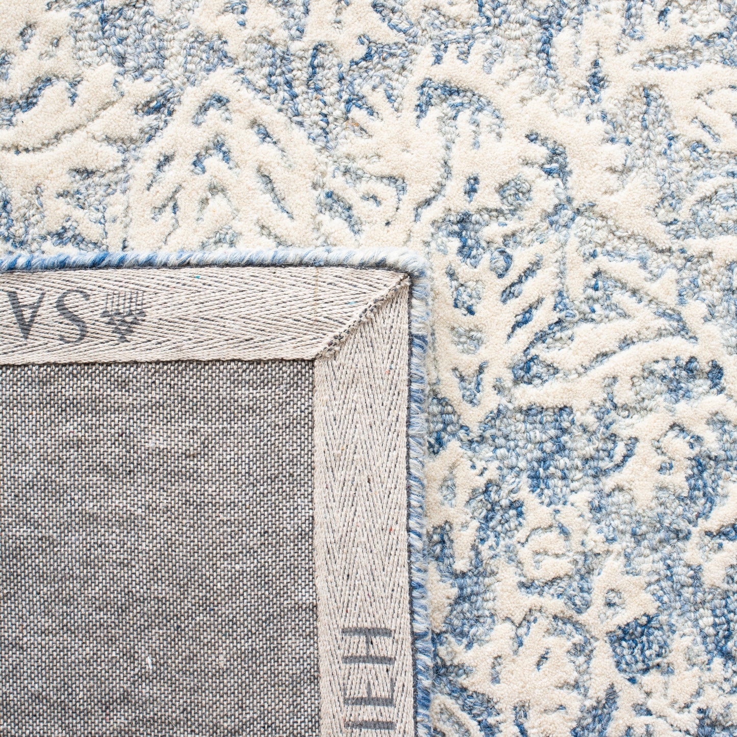 Tapis en laine fait main SAFAVIEH Metro Suada de style campagnard français