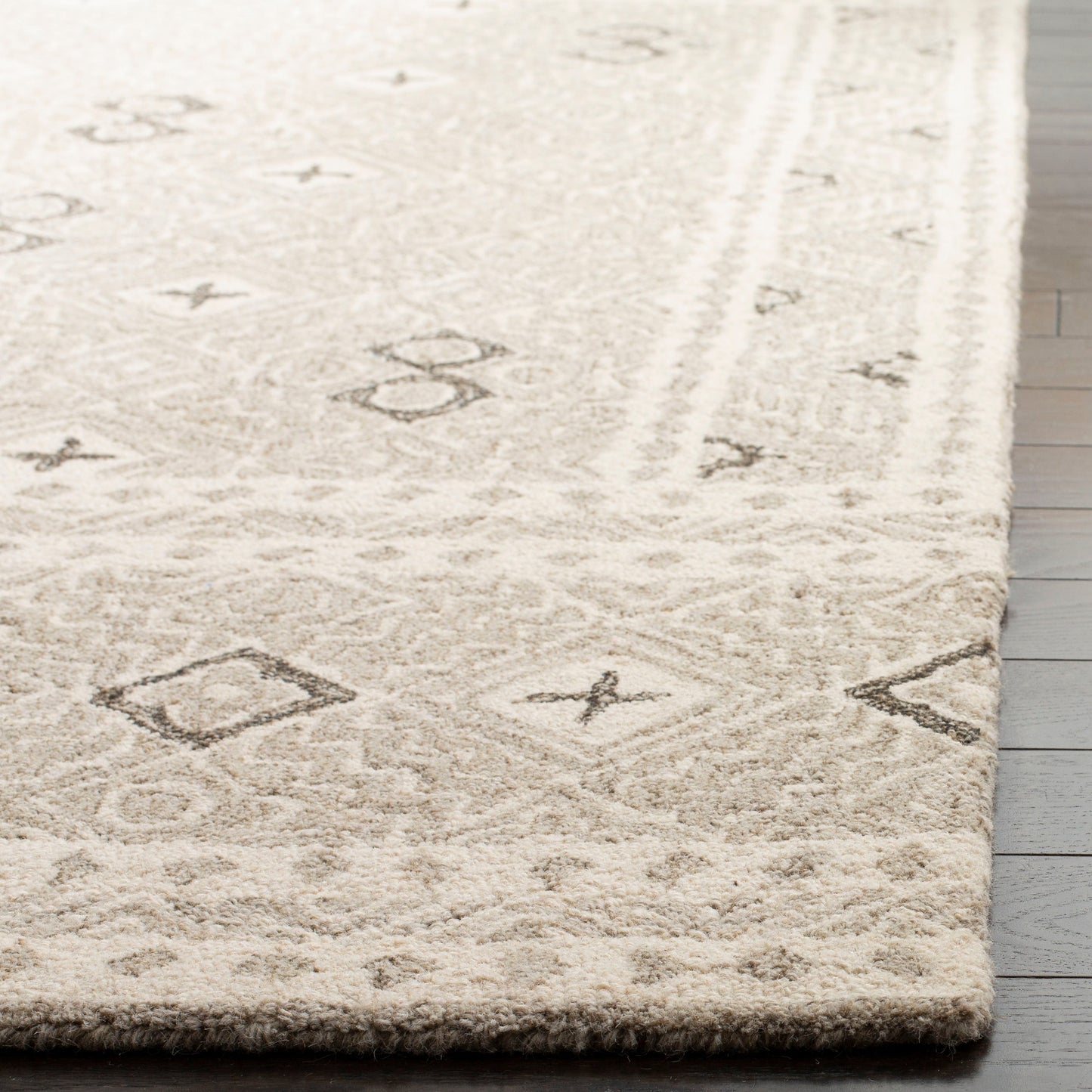 Tapis en laine Lutetia micro-bouclé fait main SAFAVIEH