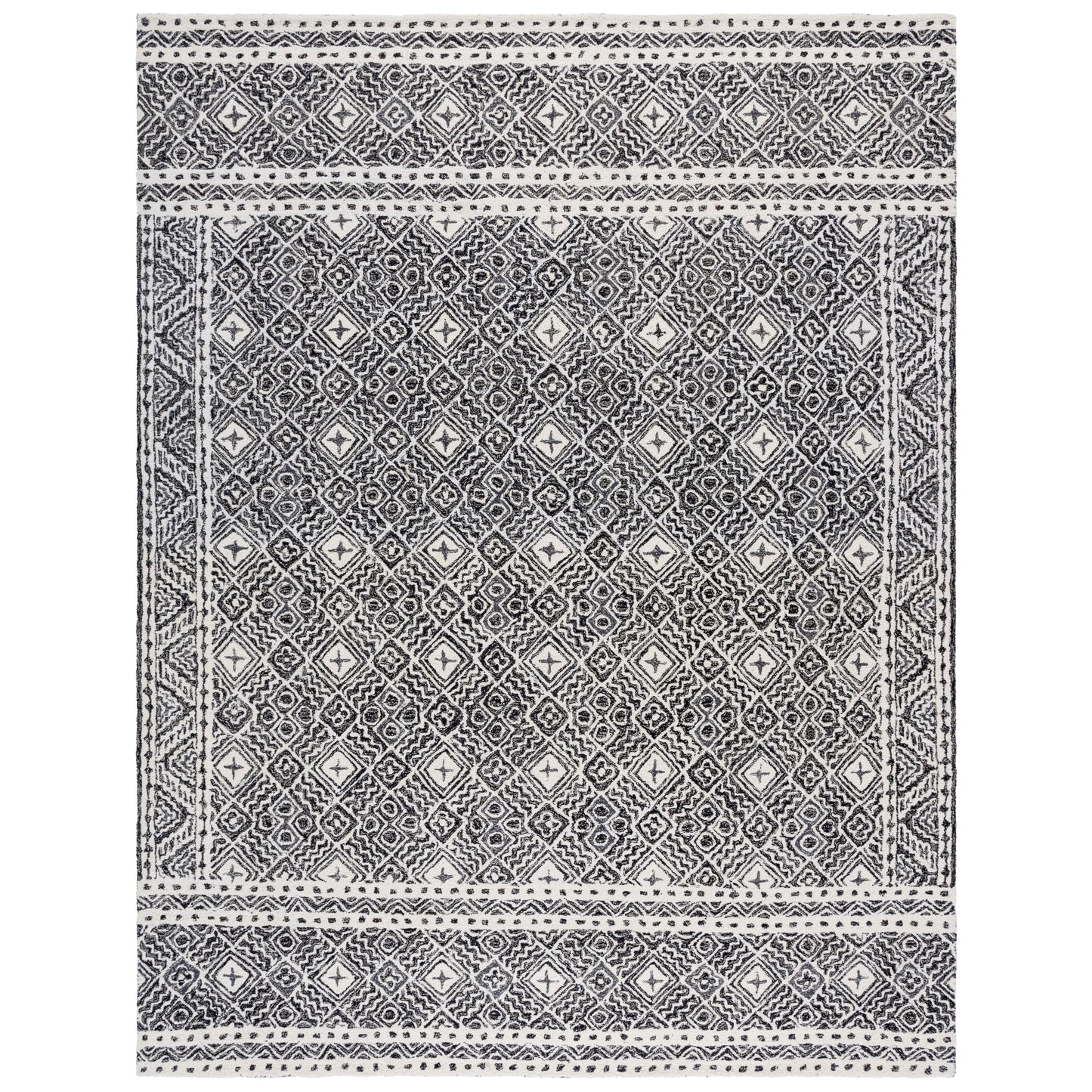 Tapis en laine Lutetia micro-bouclé fait main SAFAVIEH