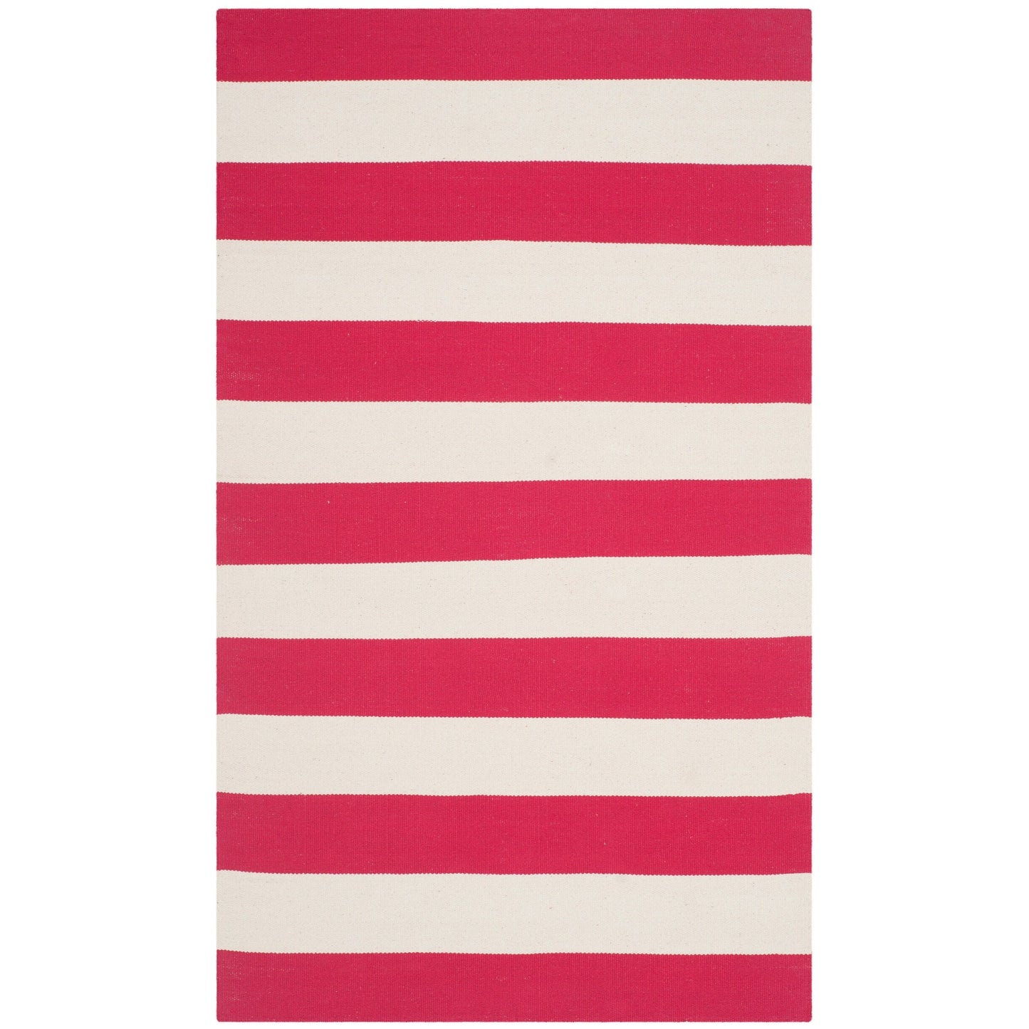 Tapis tissé plat en coton à rayures Montauk Geltrude fait main SAFAVIEH