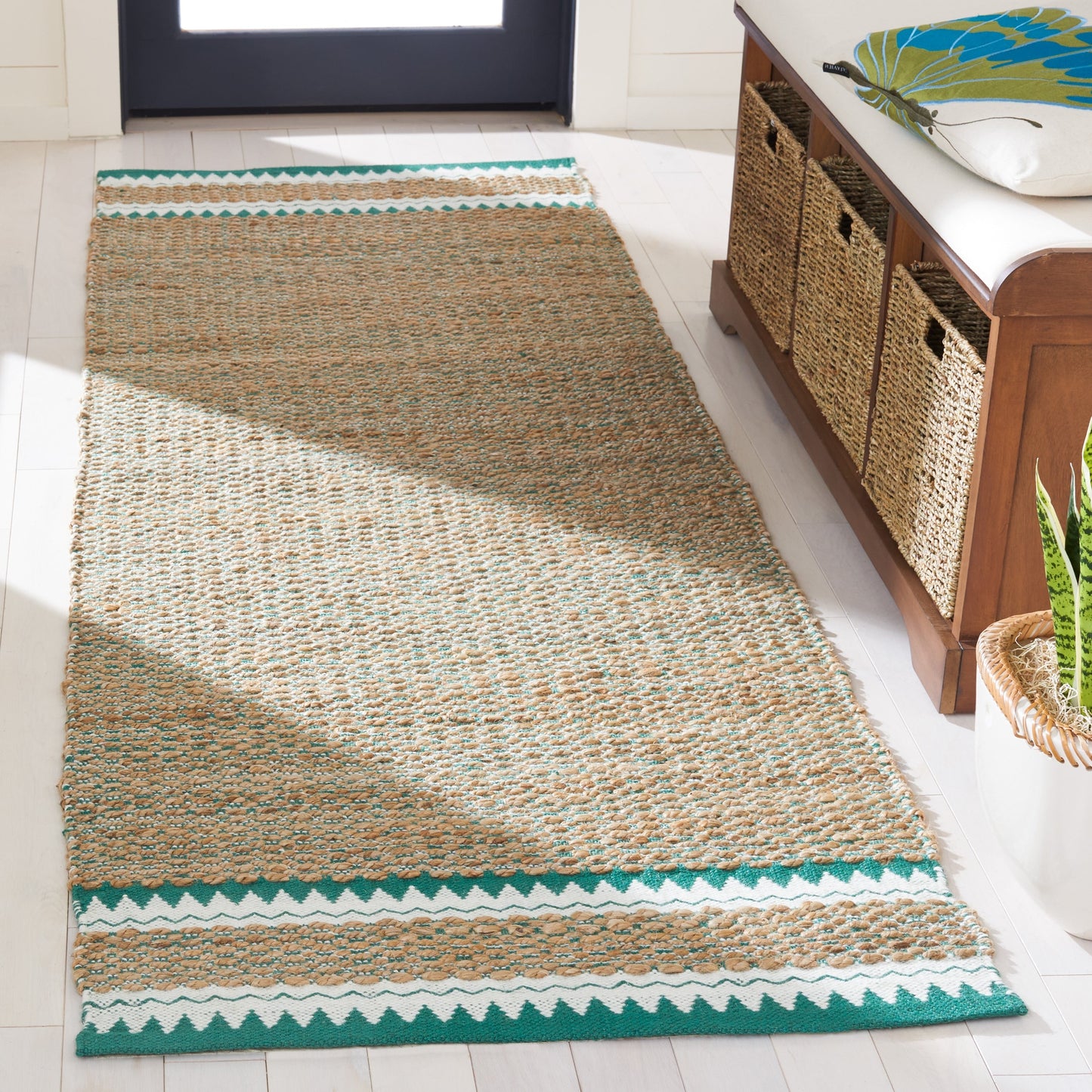 Tapis bohème en jute et fibres naturelles SAFAVIEH fait main