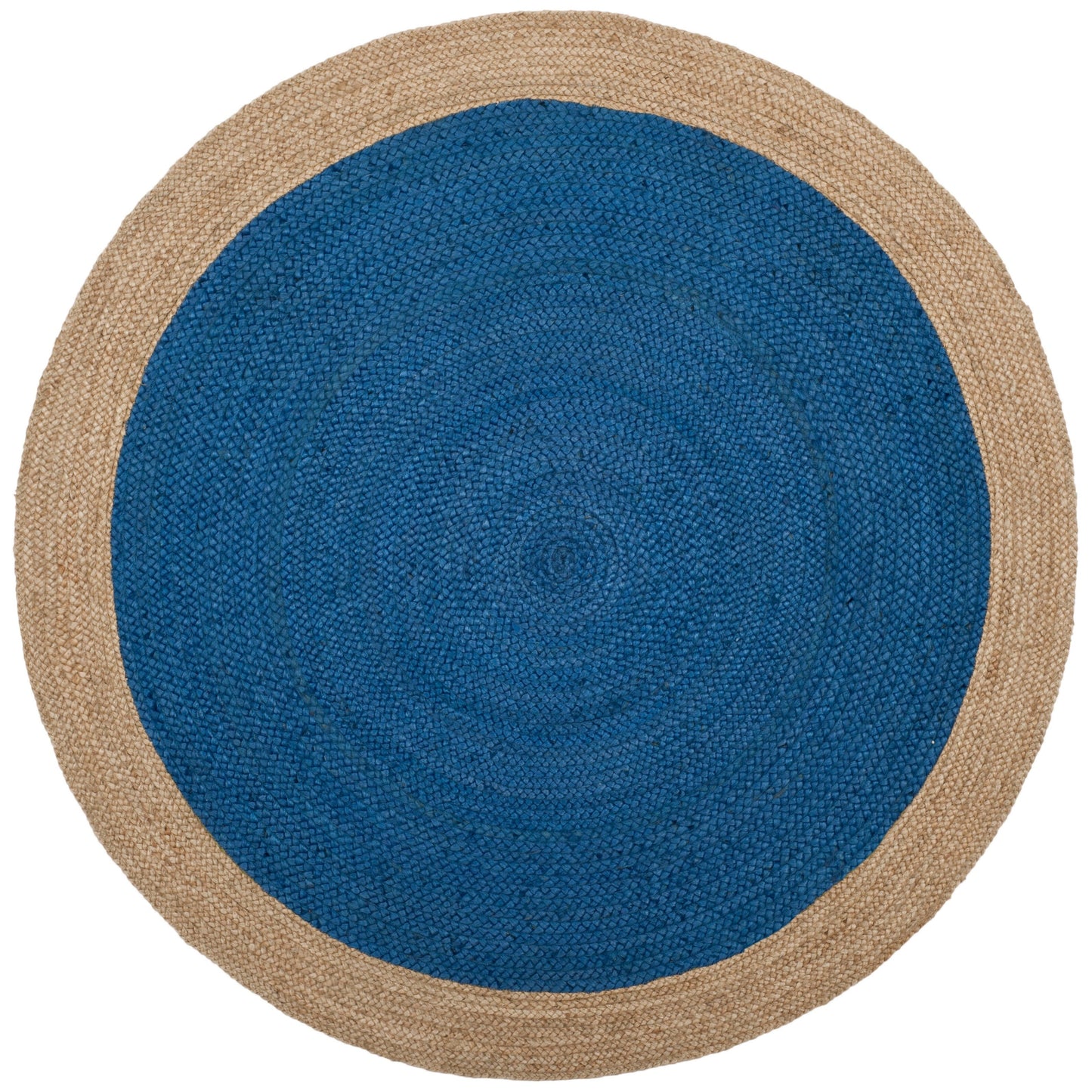 Tapis rond en jute fait main en fibres naturelles Jolette avec bordure SAFAVIEH