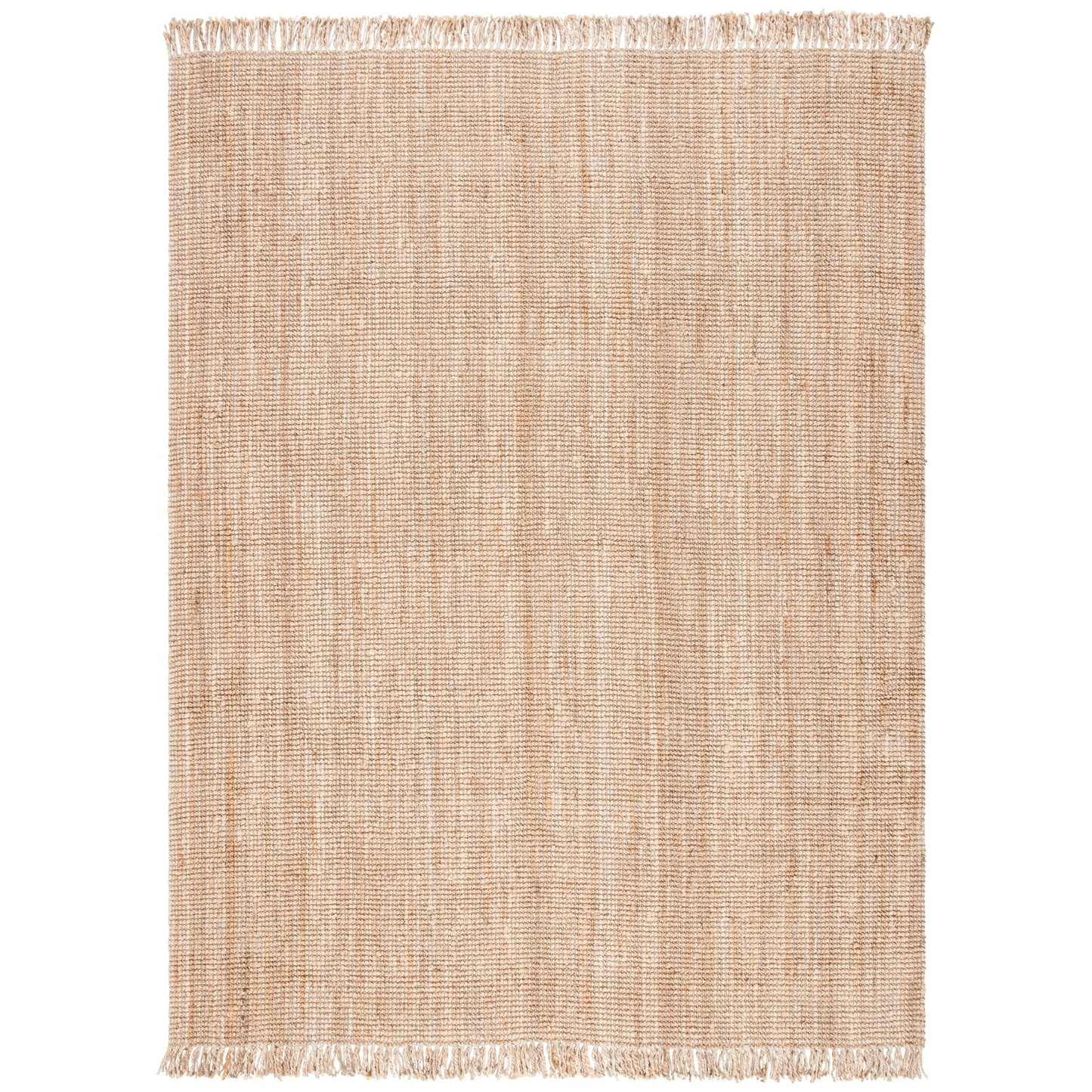 Tapis Mirnesa en jute fait main en fibre naturelle avec franges SAFAVIEH