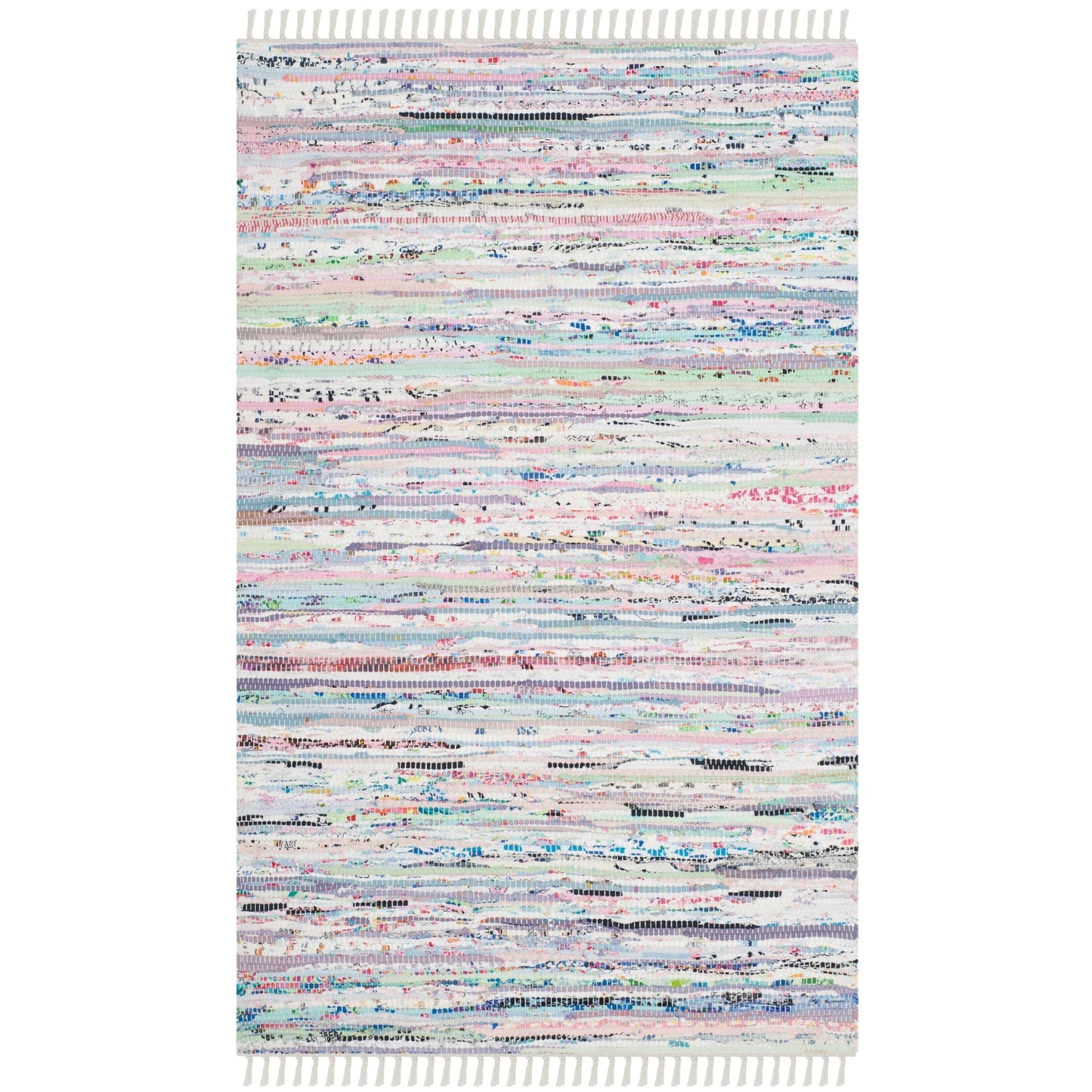 Tapis en coton à rayures Litzy fait main SAFAVIEH