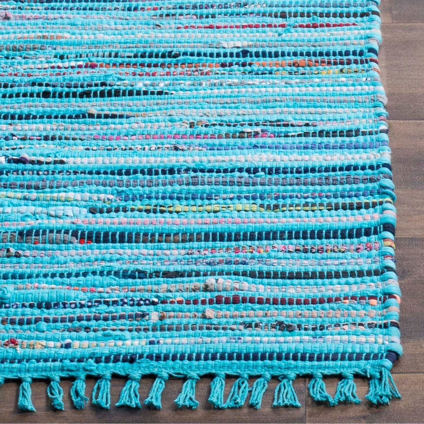 Tapis en coton à rayures Litzy fait main SAFAVIEH