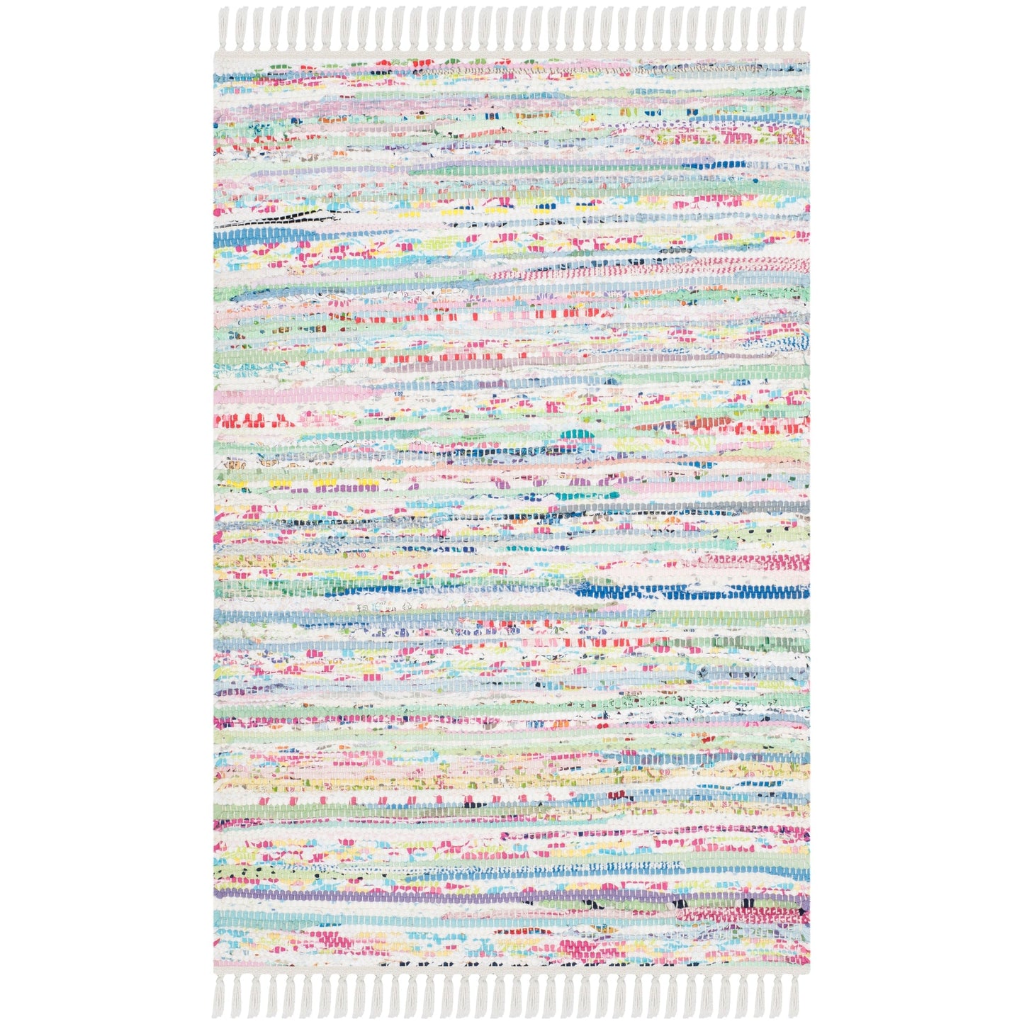 Tapis en coton à rayures Litzy fait main SAFAVIEH