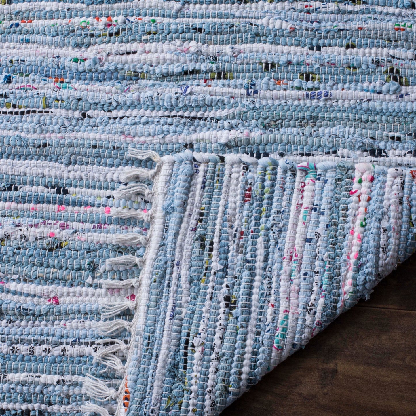Tapis en coton à rayures Litzy fait main SAFAVIEH
