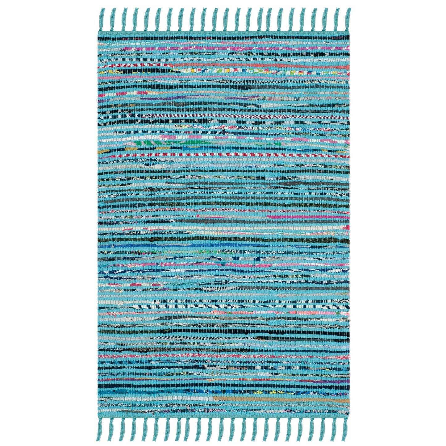 Tapis en coton à rayures Litzy fait main SAFAVIEH