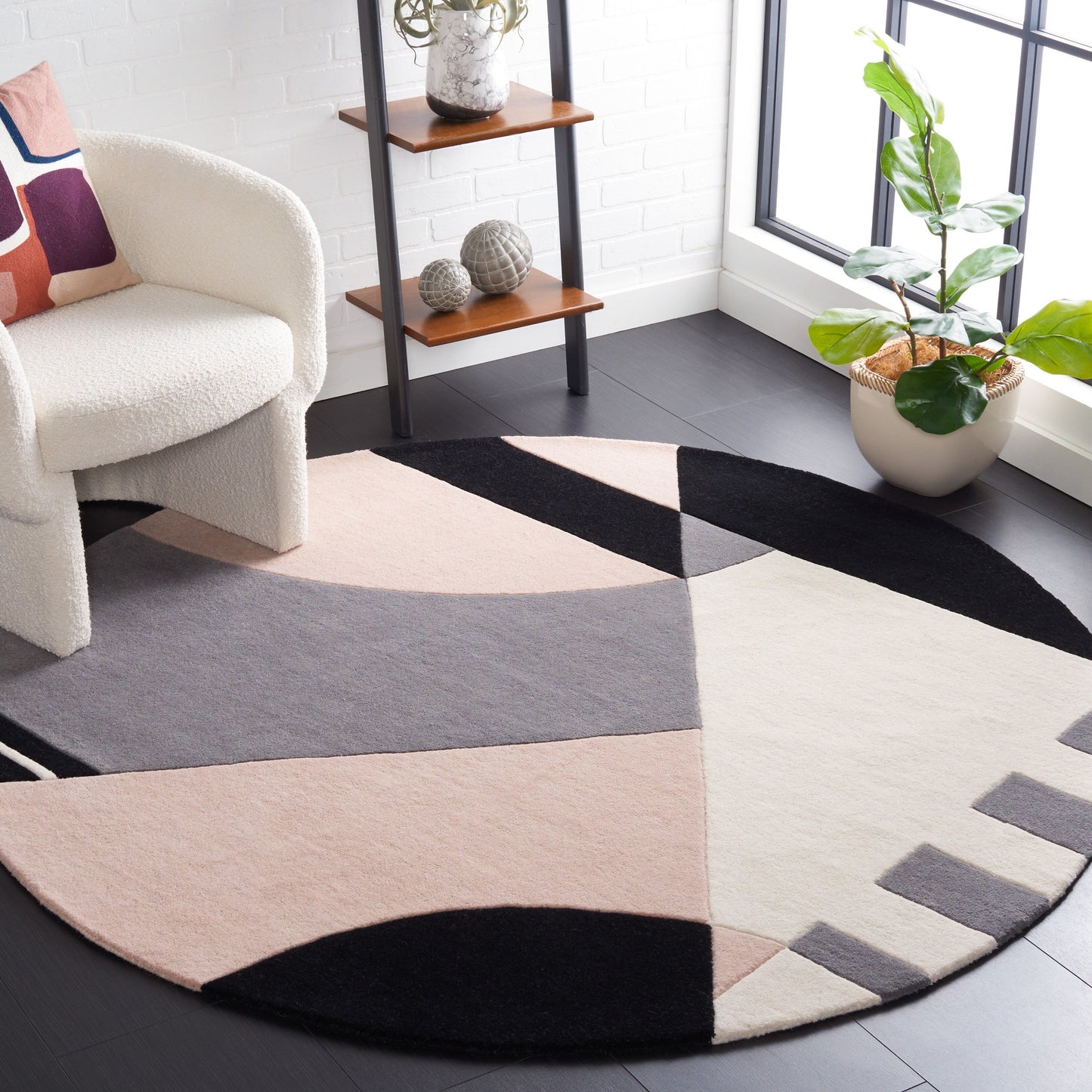 SAFAVIEH Fait main Rodeo Drive Willow Mid-Century Modern Abstract Wool