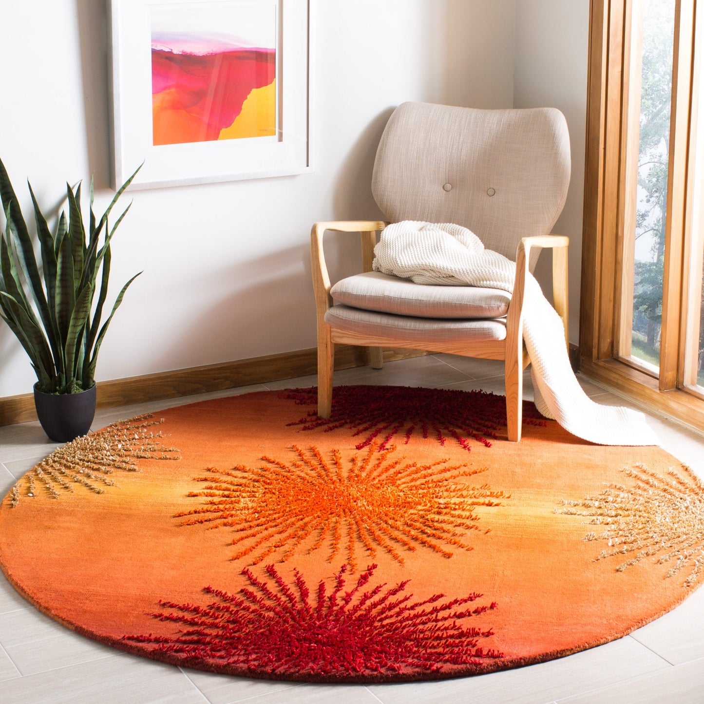 Tapis en laine de Nouvelle-Zélande fait main SAFAVIEH Soho Sade