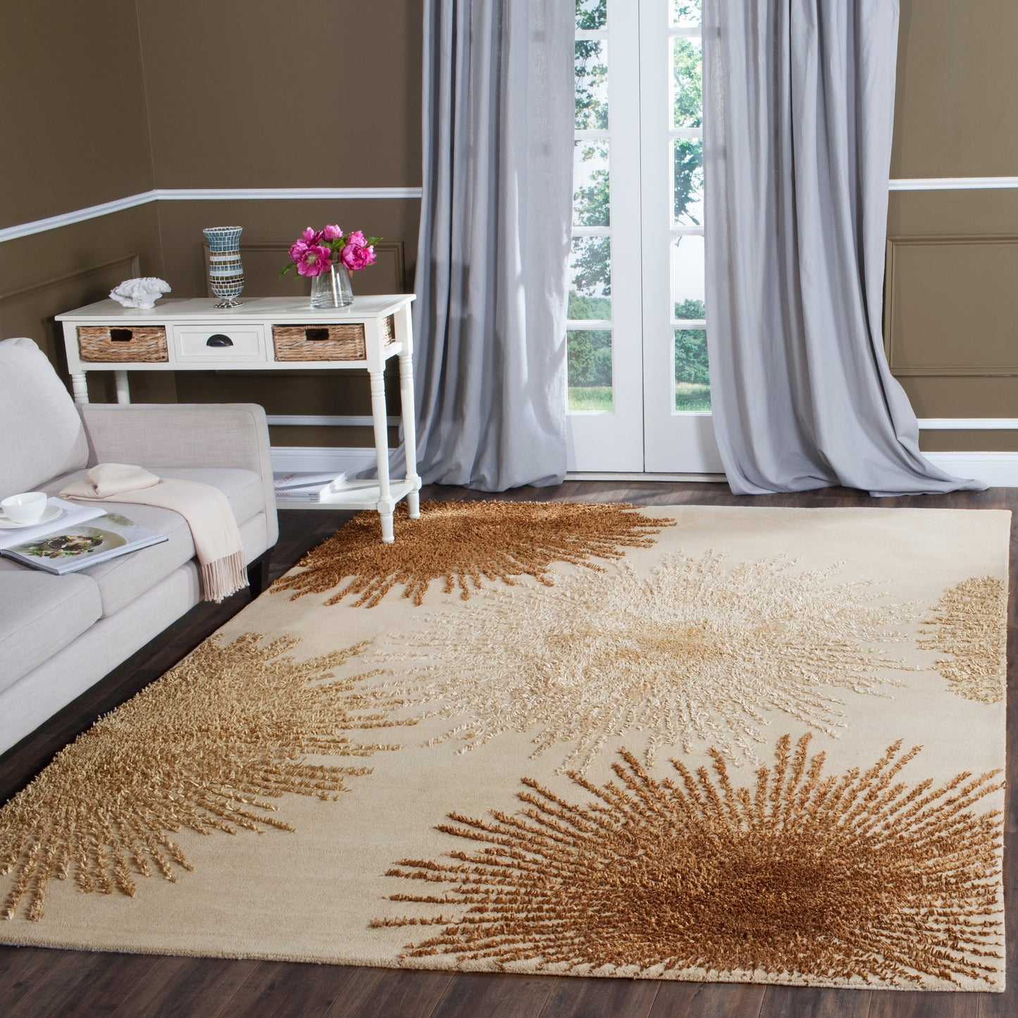 Tapis en laine de Nouvelle-Zélande fait main SAFAVIEH Soho Sade