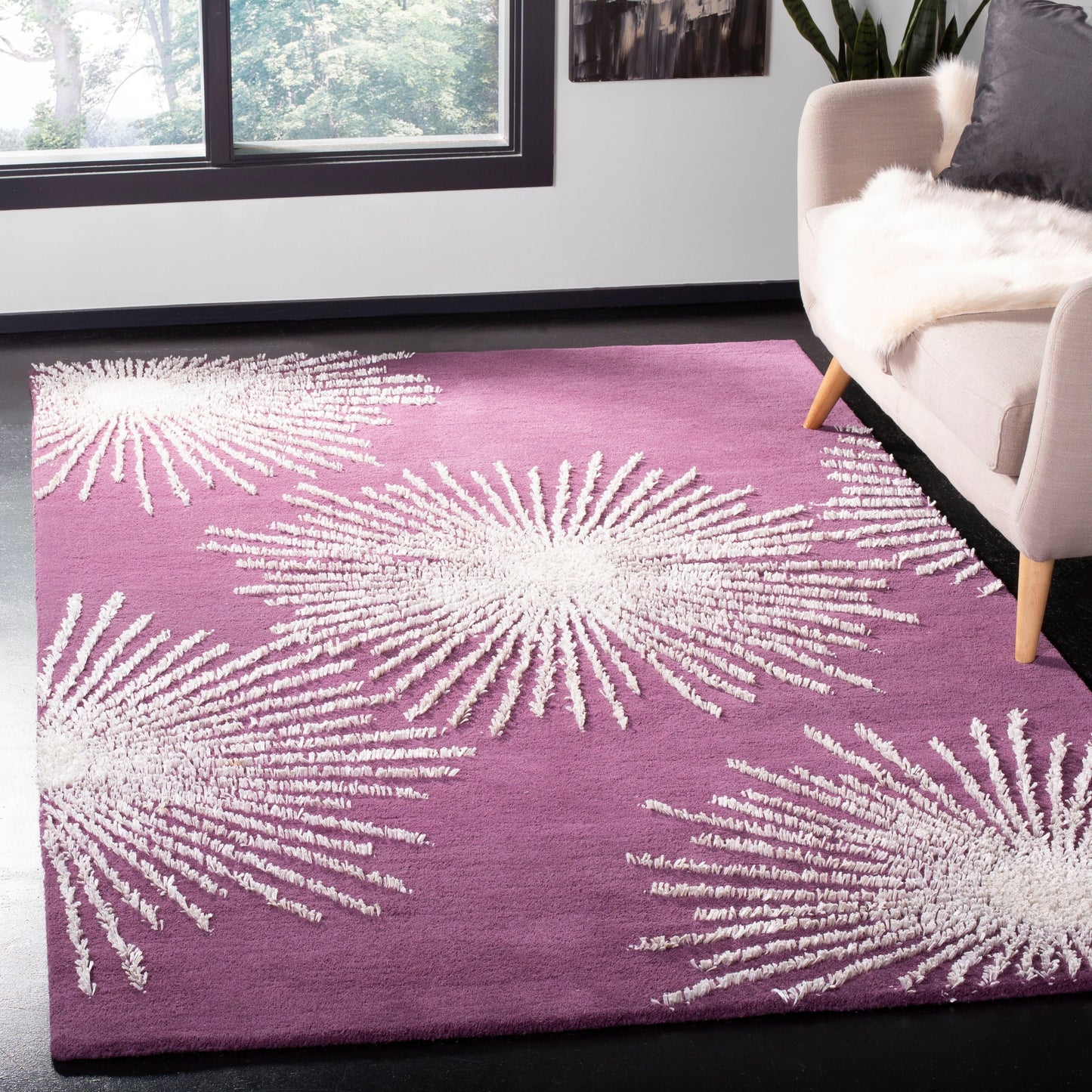 Tapis en laine de Nouvelle-Zélande fait main SAFAVIEH Soho Sade