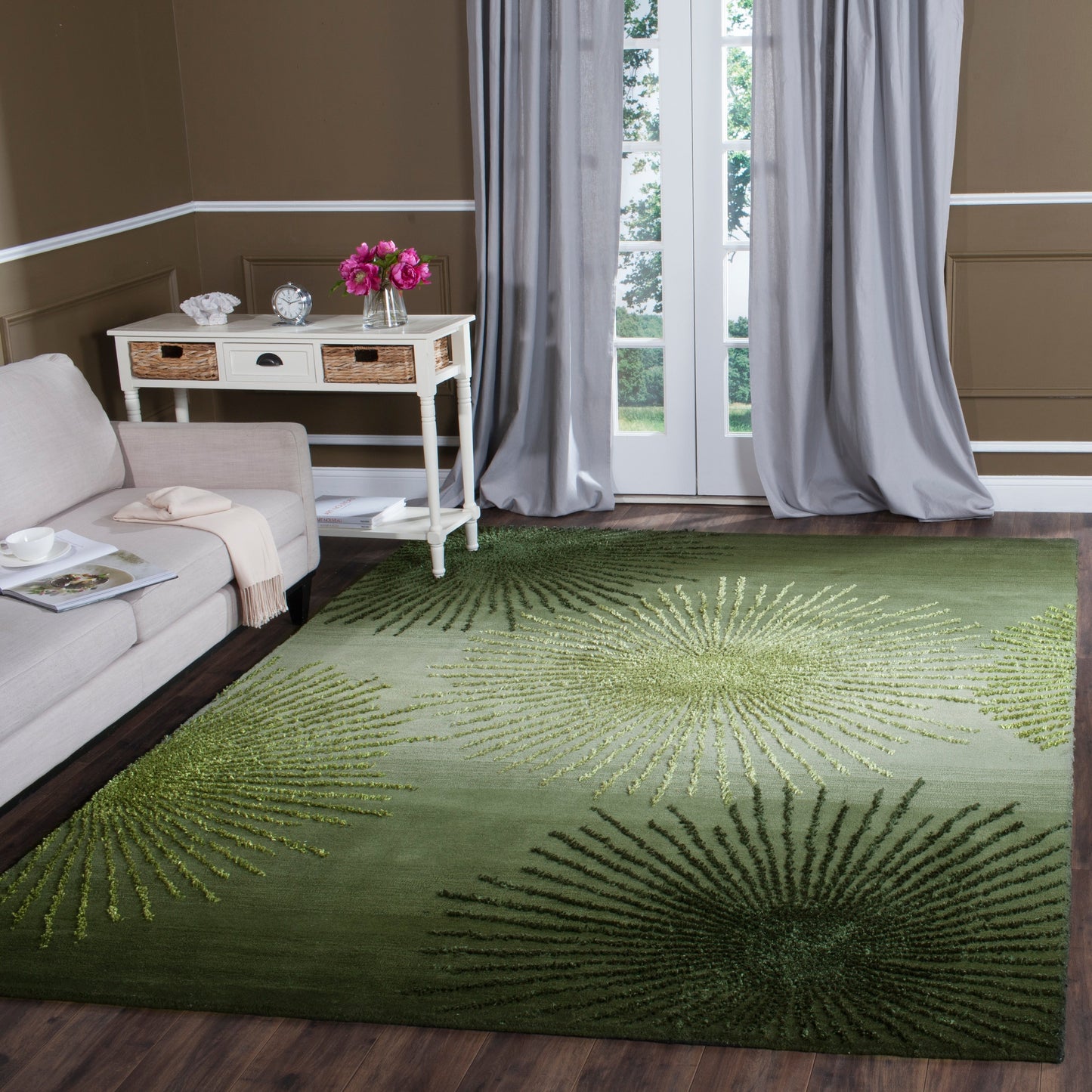 Tapis en laine de Nouvelle-Zélande fait main SAFAVIEH Soho Sade
