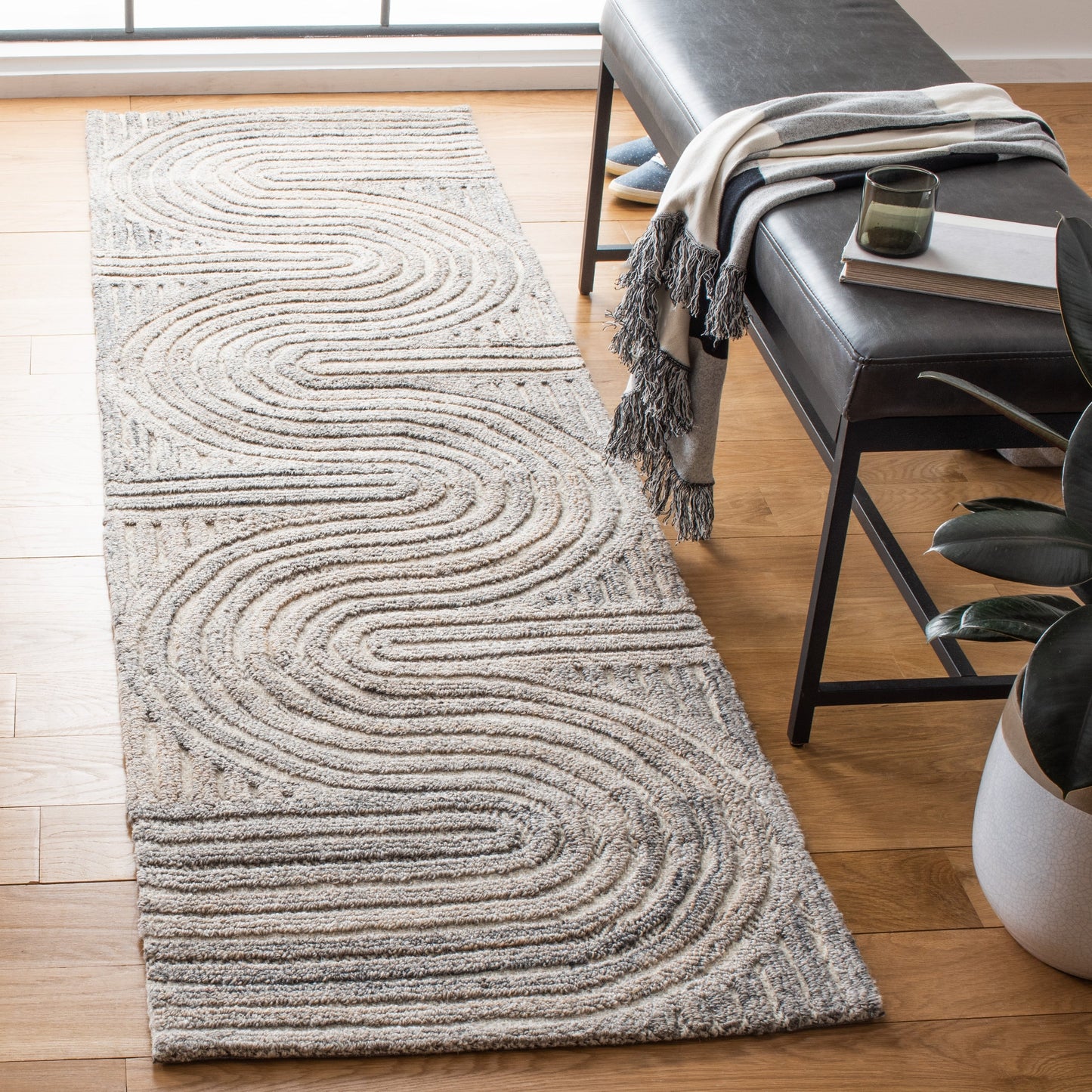 Tapis abstrait en laine fait main SAFAVIEH Southampton Asha