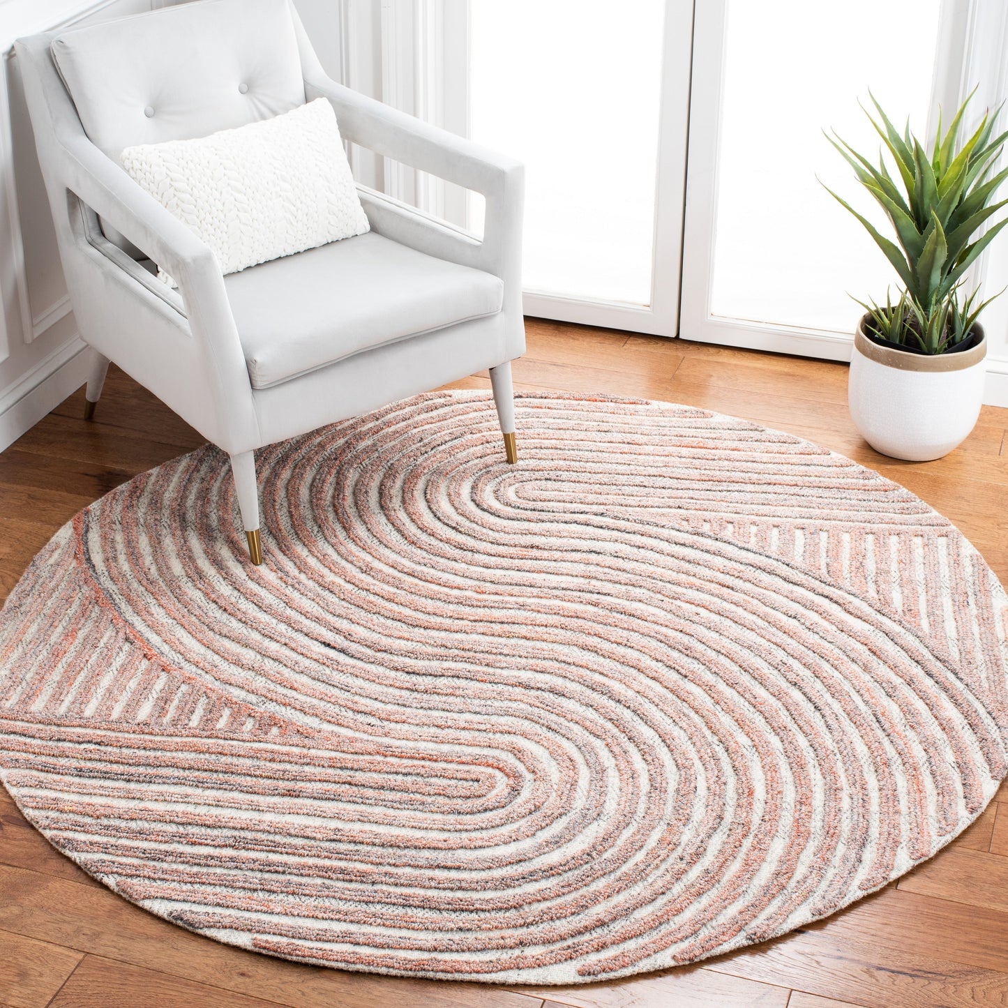 Tapis abstrait en laine fait main SAFAVIEH Southampton Asha