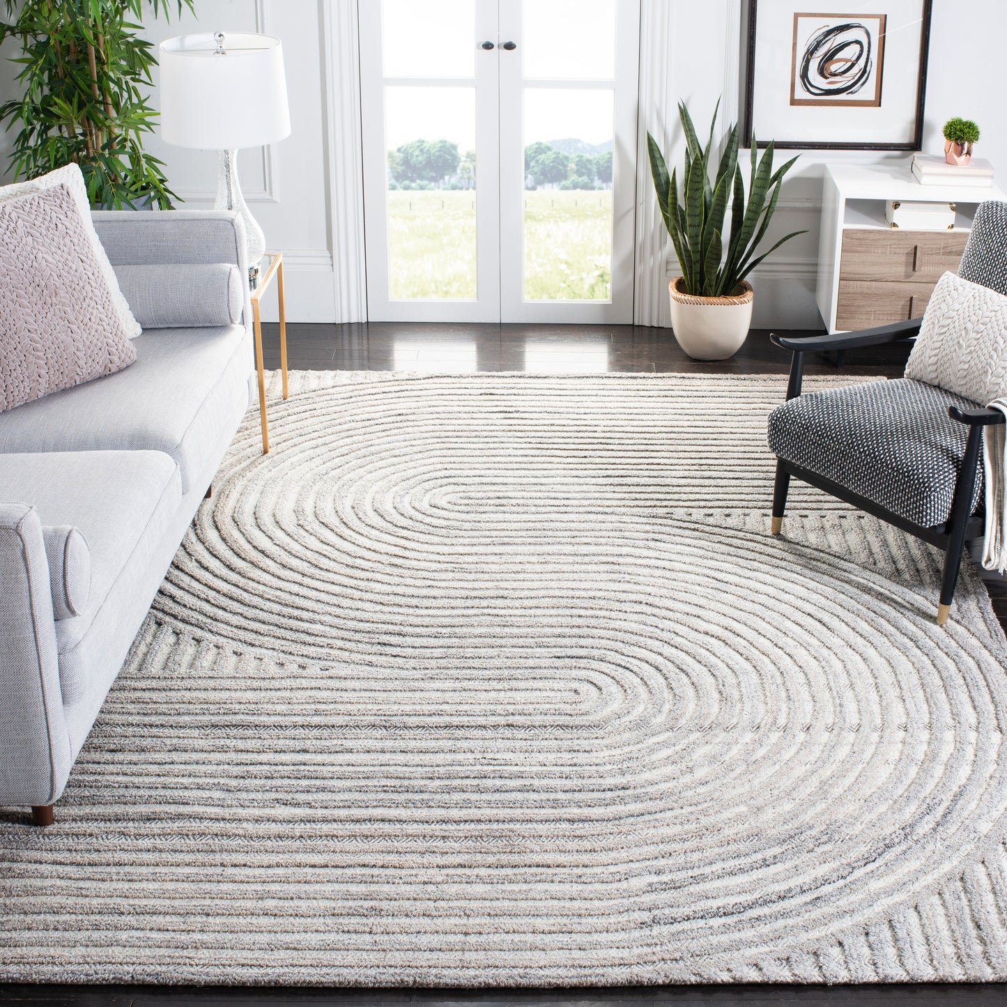 Tapis abstrait en laine fait main SAFAVIEH Southampton Asha