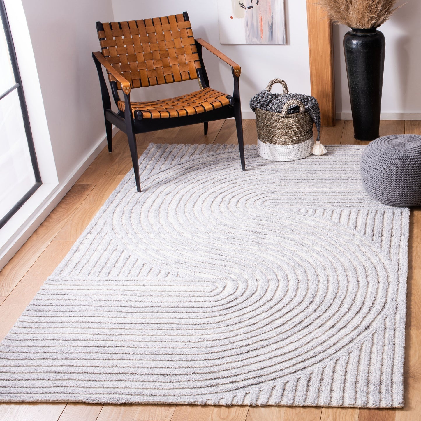 Tapis abstrait en laine fait main SAFAVIEH Southampton Asha