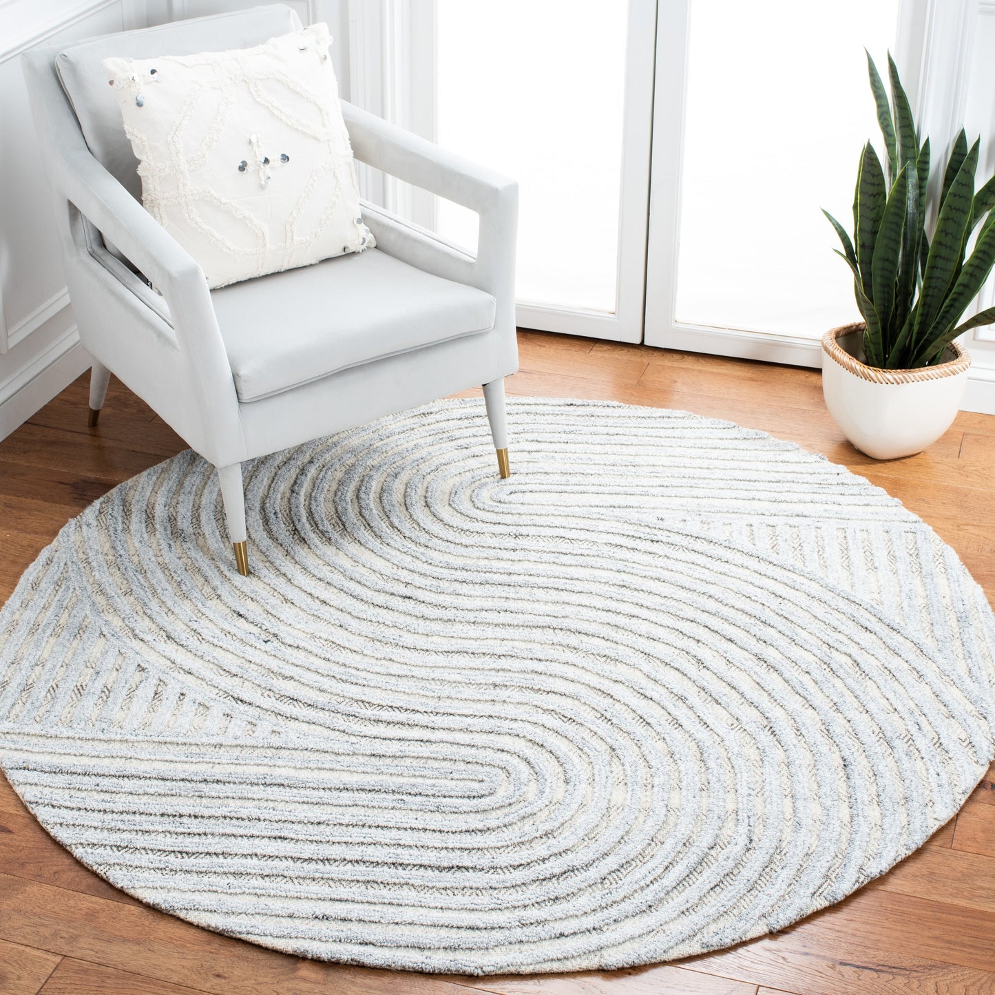 Tapis abstrait en laine fait main SAFAVIEH Southampton Asha