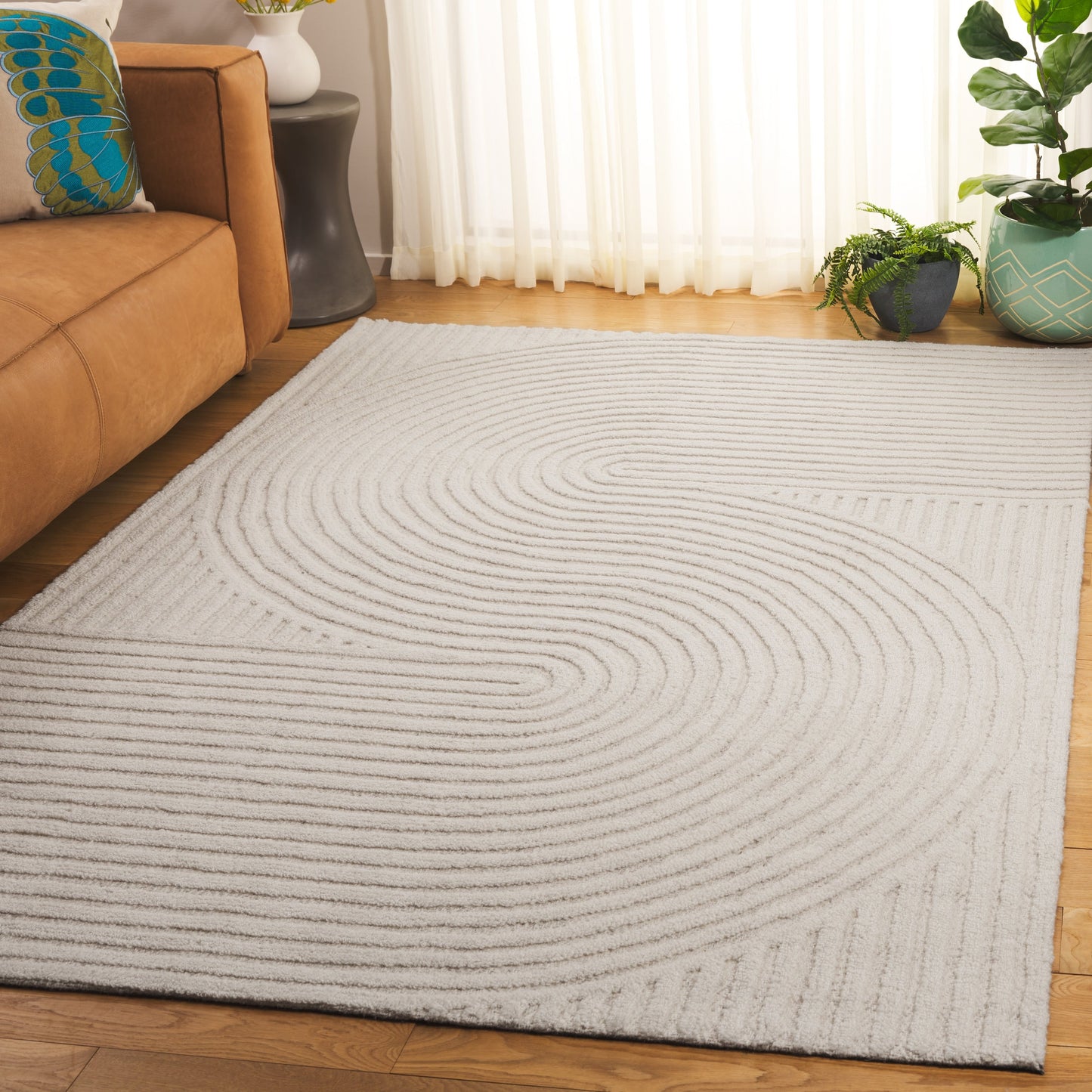 Tapis abstrait en laine fait main SAFAVIEH Southampton Asha