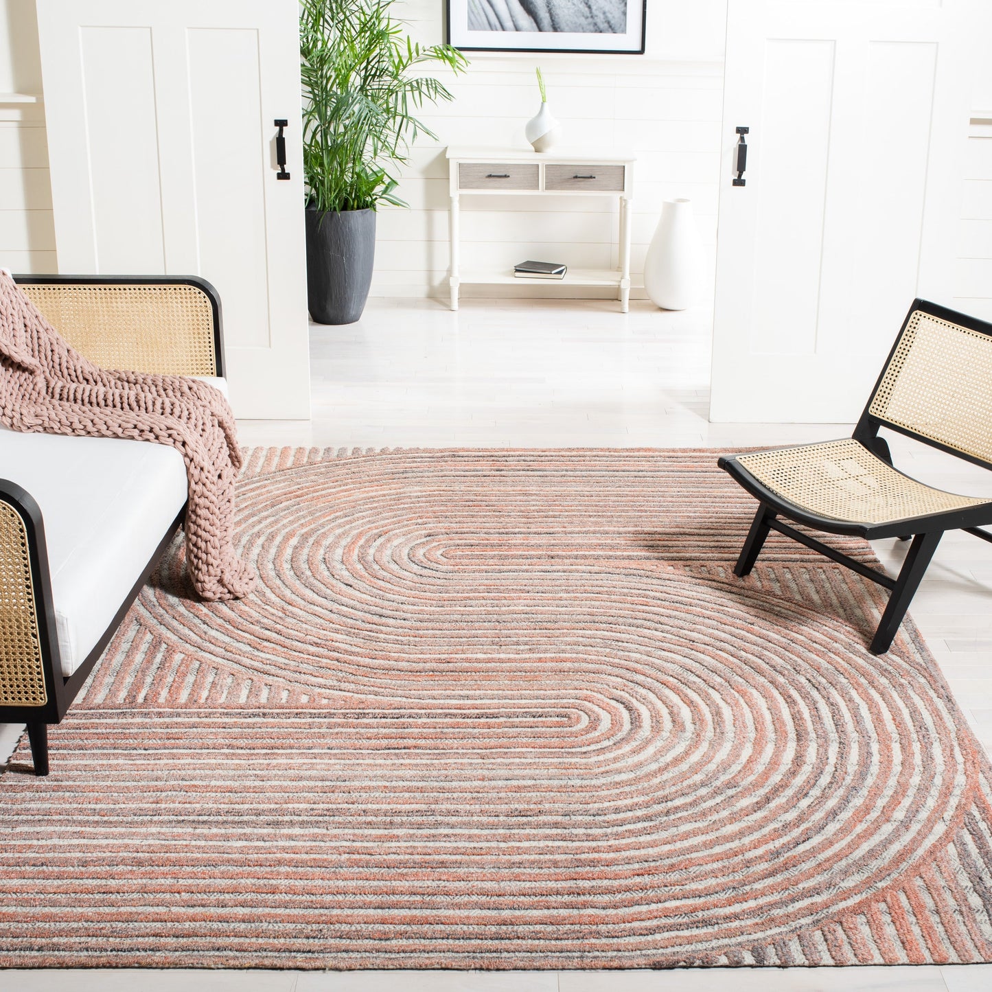 Tapis abstrait en laine fait main SAFAVIEH Southampton Asha