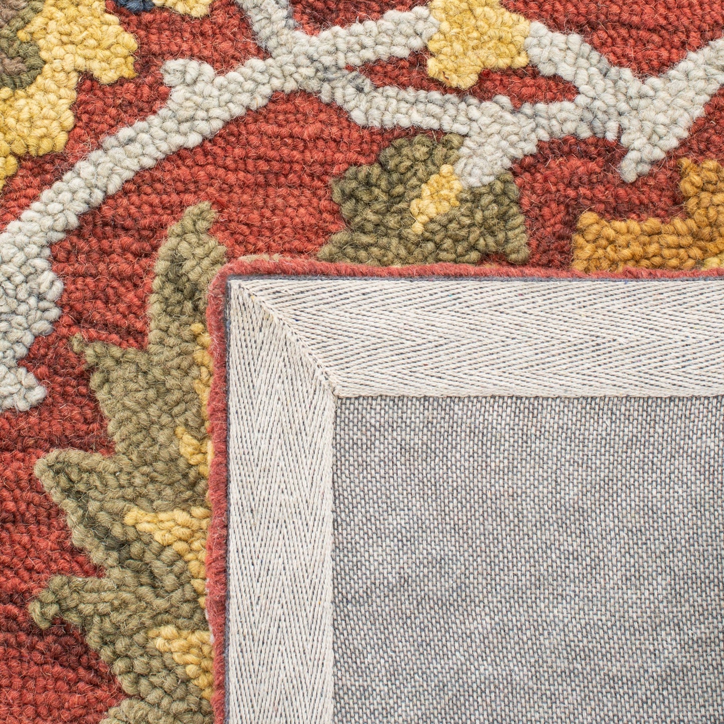 SAFAVIEH, Handmade Marietje Blossom French Country Wool Area Rug